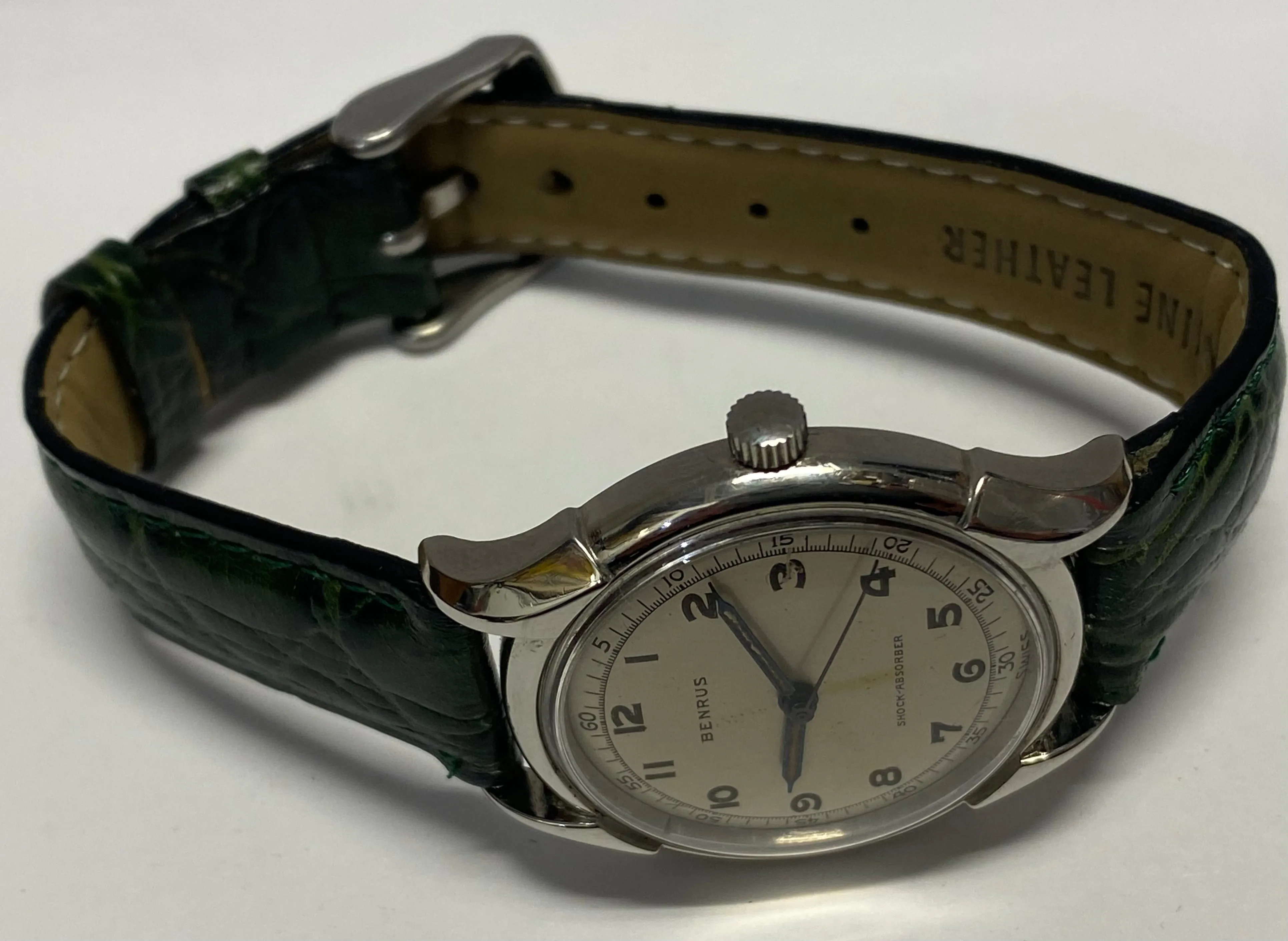 BENRUS Timeless Elegance Rare Circa 1940's Military-Style Watch- $5K APR w/ COA!