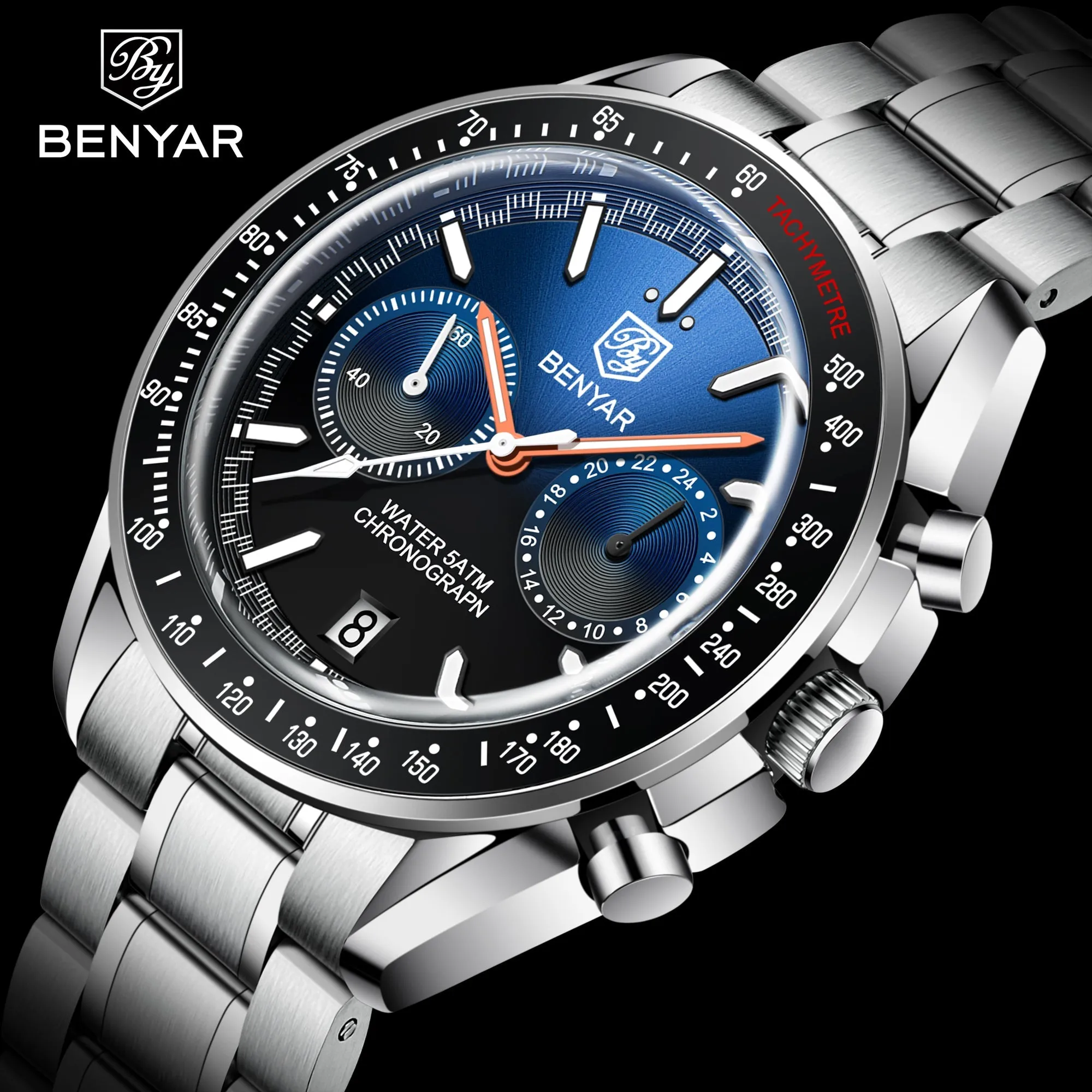 BENYAR-  Exclusive Chronograph Edition blue dial BY-5194M