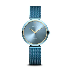 Bering Charity Polished Blue Watch