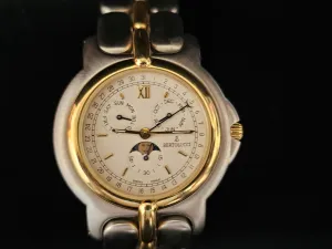 Bertolucci SS 18K YG Triple Calendar with Moonphase Men's Watch- $16K APR w/ COA
