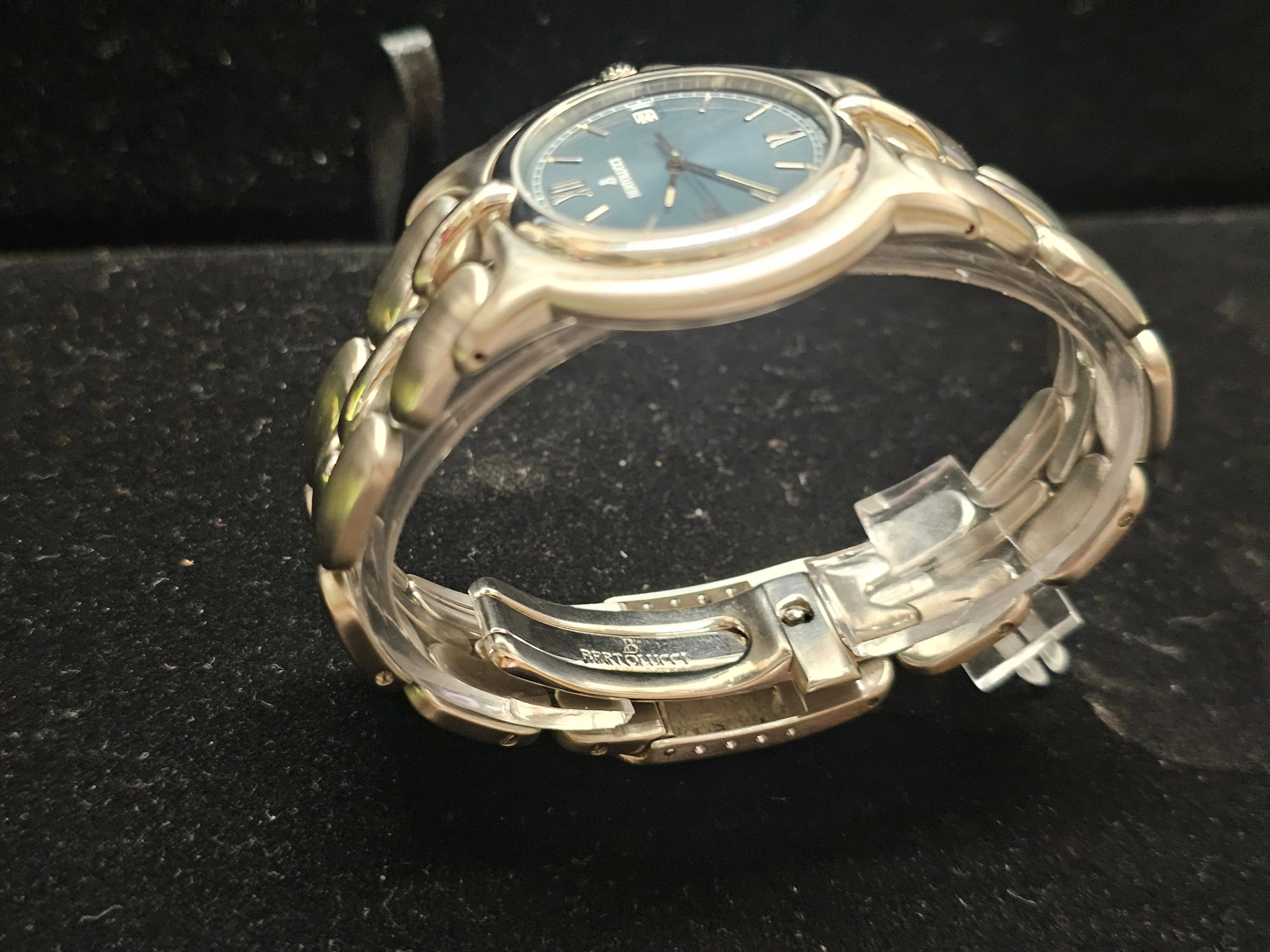 BERTOLUCCI SS Extremely Rare Blue Dial Brand New Men's Watch- $7K APR w/ COA!!!!