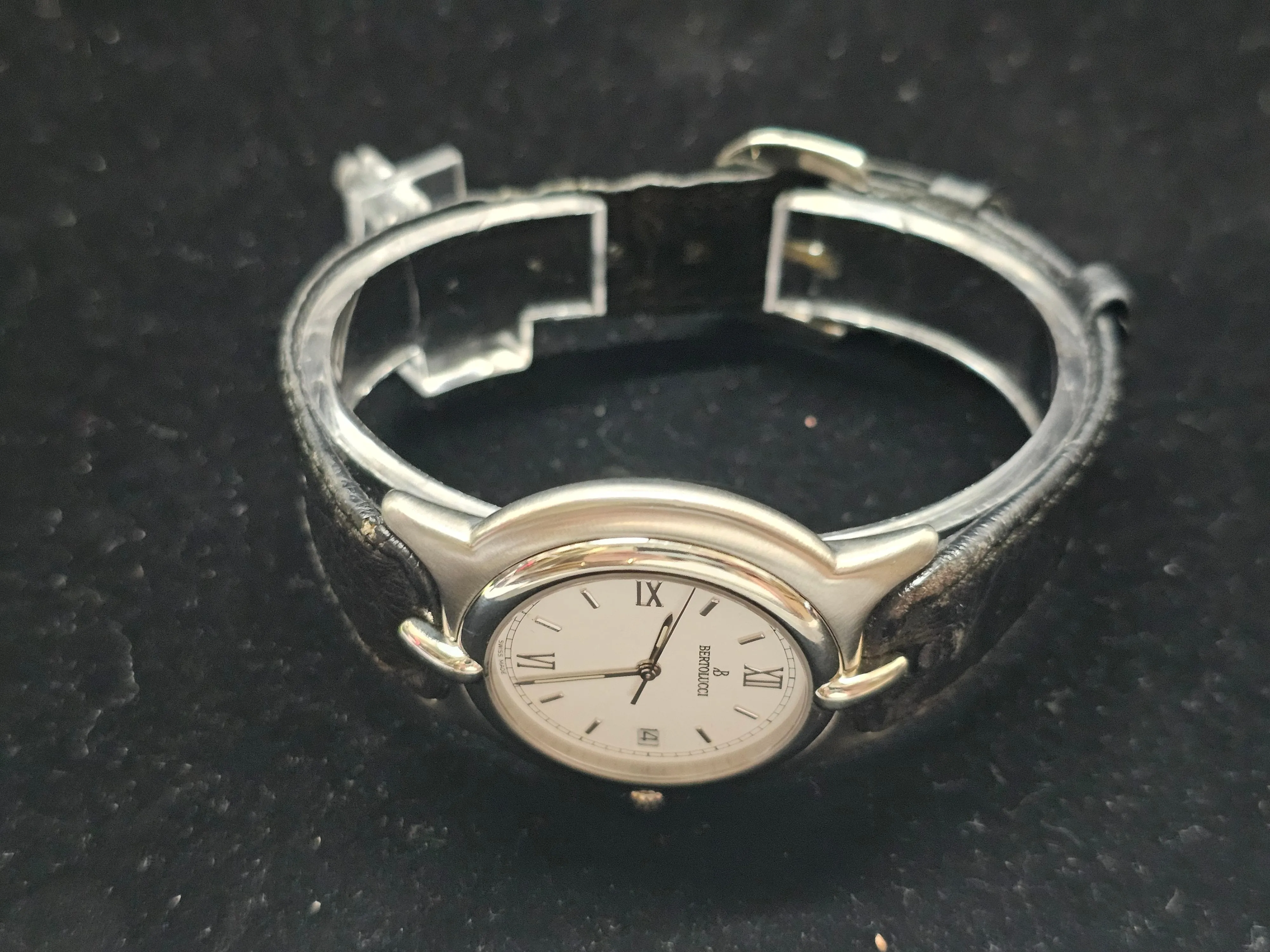 BERTOLUCCI SS Ref:113 8050 41 Day Feature, White Dial Mens Watch- $6K APR w/ COA