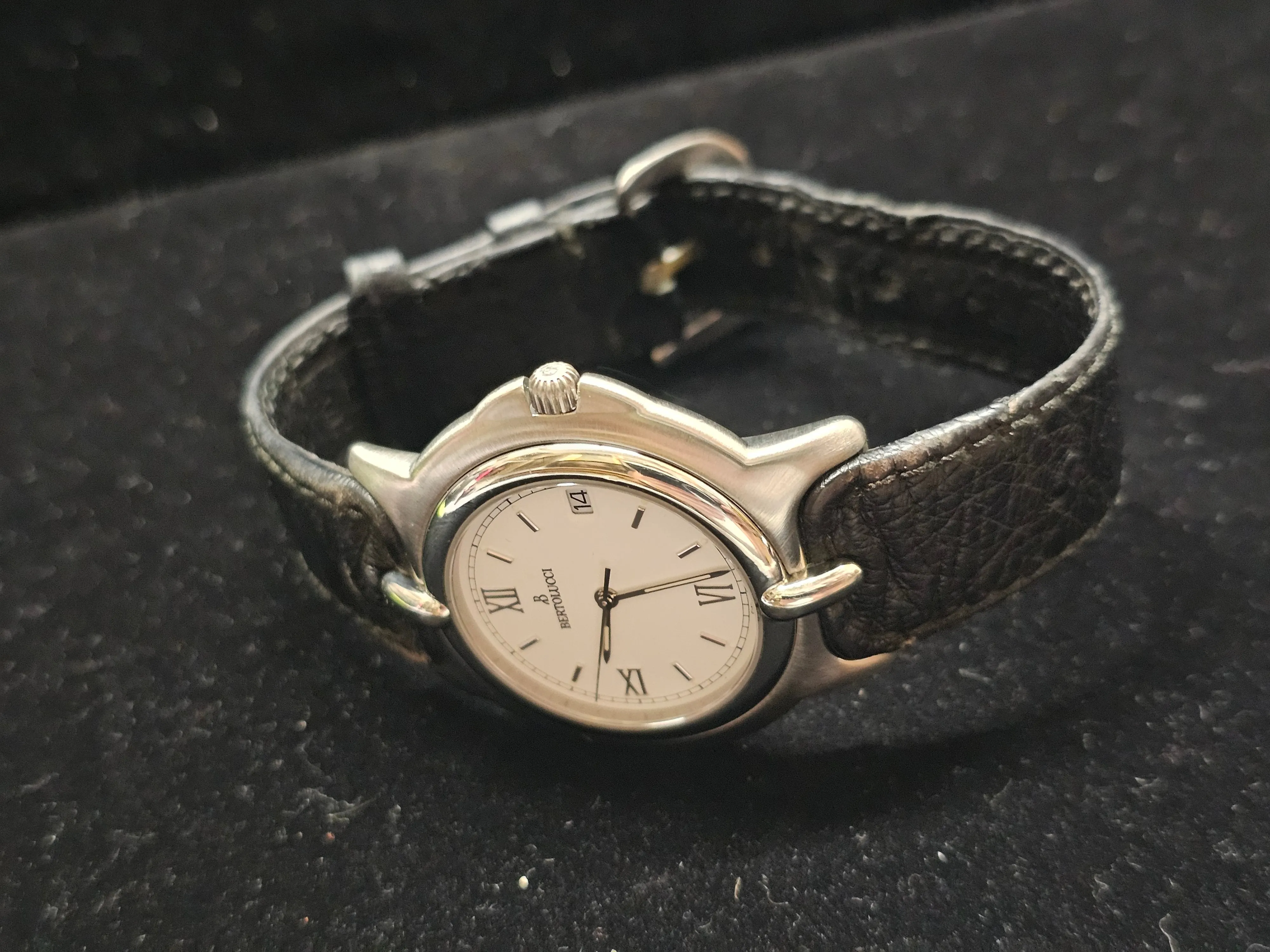 BERTOLUCCI SS Ref:113 8050 41 Day Feature, White Dial Mens Watch- $6K APR w/ COA
