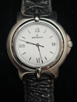 BERTOLUCCI SS Ref:113 8050 41 Day Feature, White Dial Mens Watch- $6K APR w/ COA