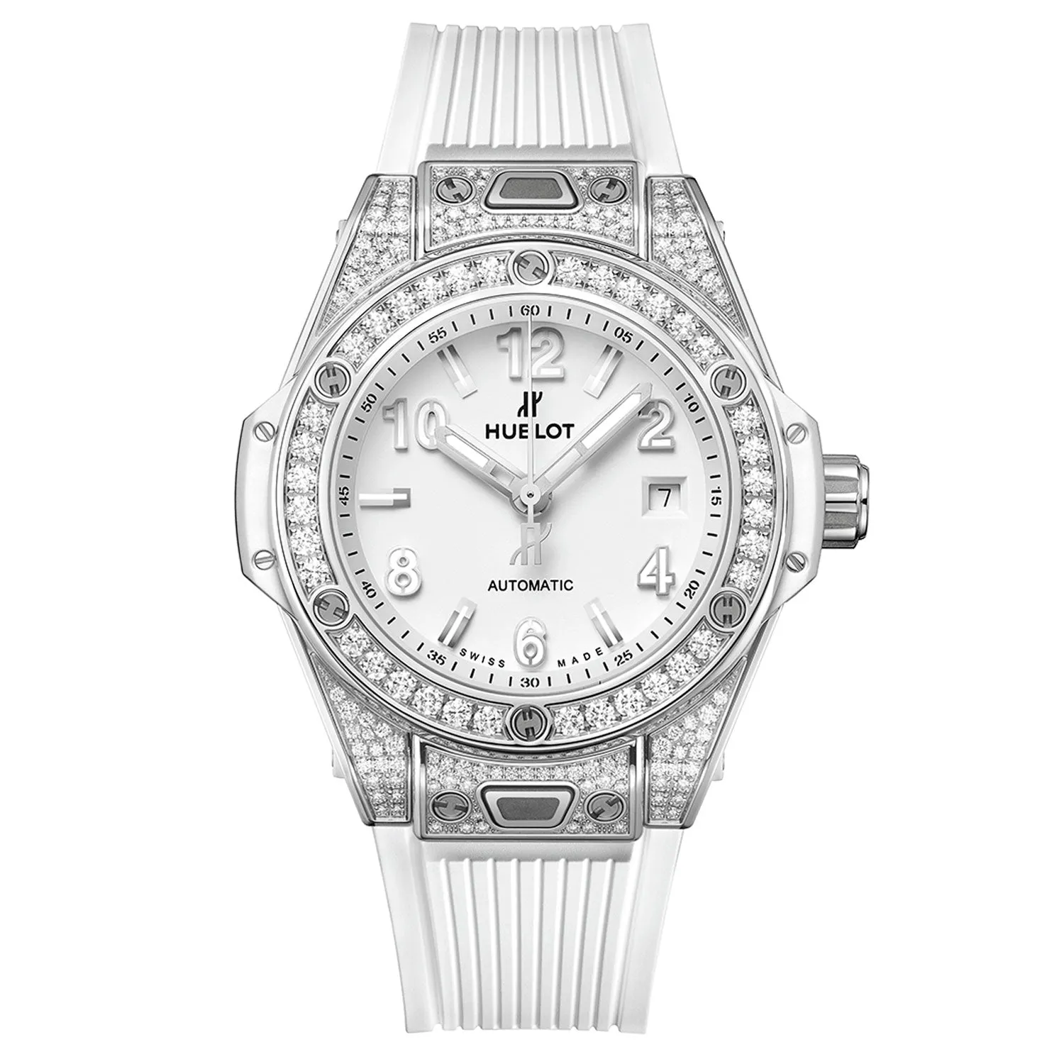 Big Bang One Click Steel White Pavé