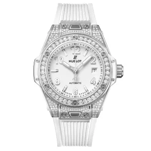 Big Bang One Click Steel White Pavé
