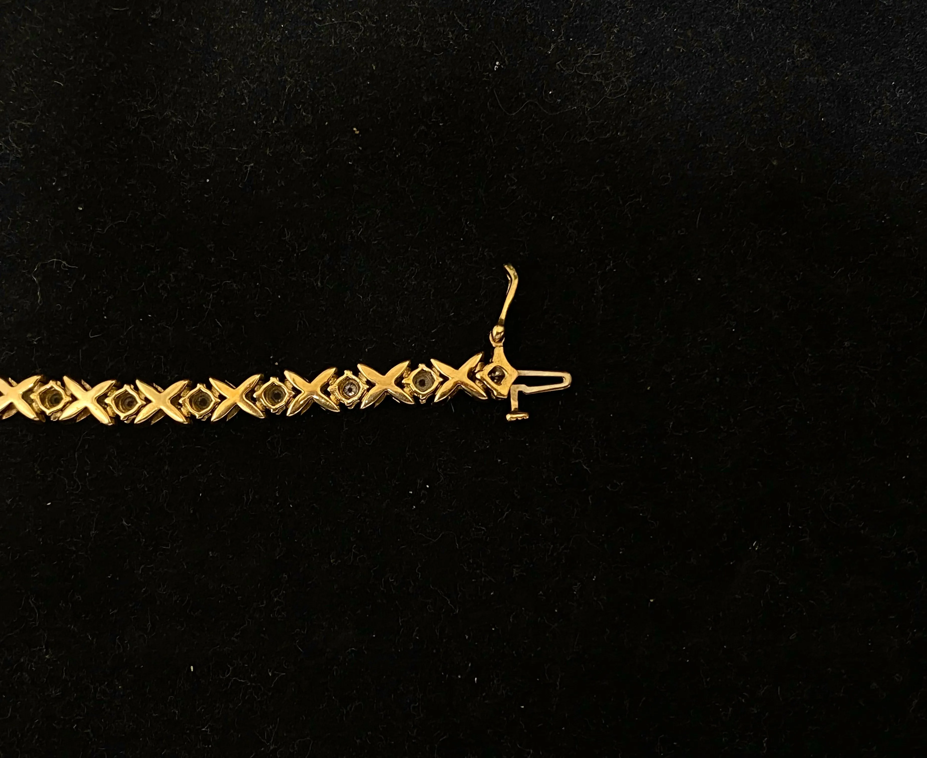 BRACELET Tennis Style Unique Designer’s Solid YG w/Diamonds - $15K APR w/ CoA!!!