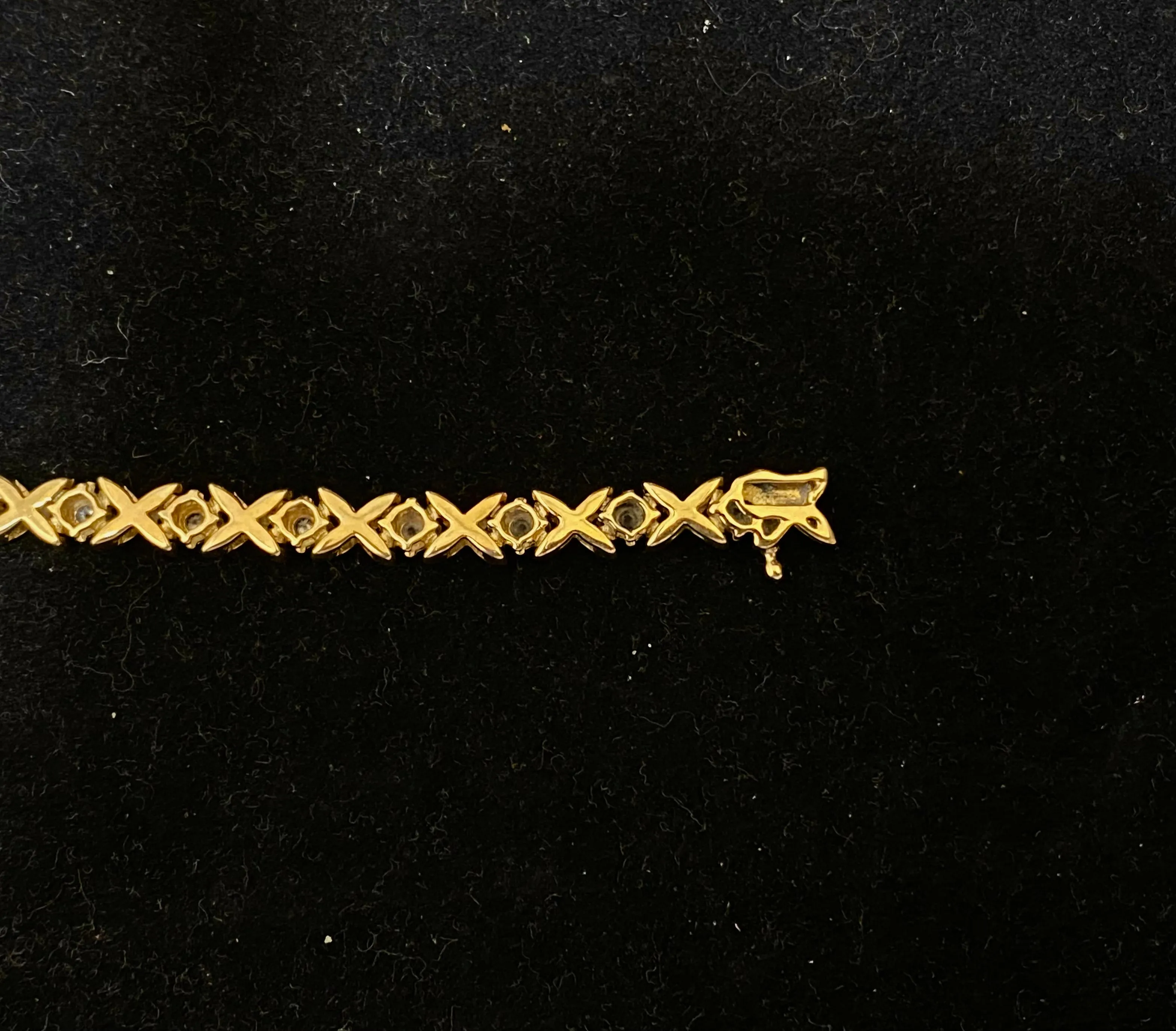 BRACELET Tennis Style Unique Designer’s Solid YG w/Diamonds - $15K APR w/ CoA!!!
