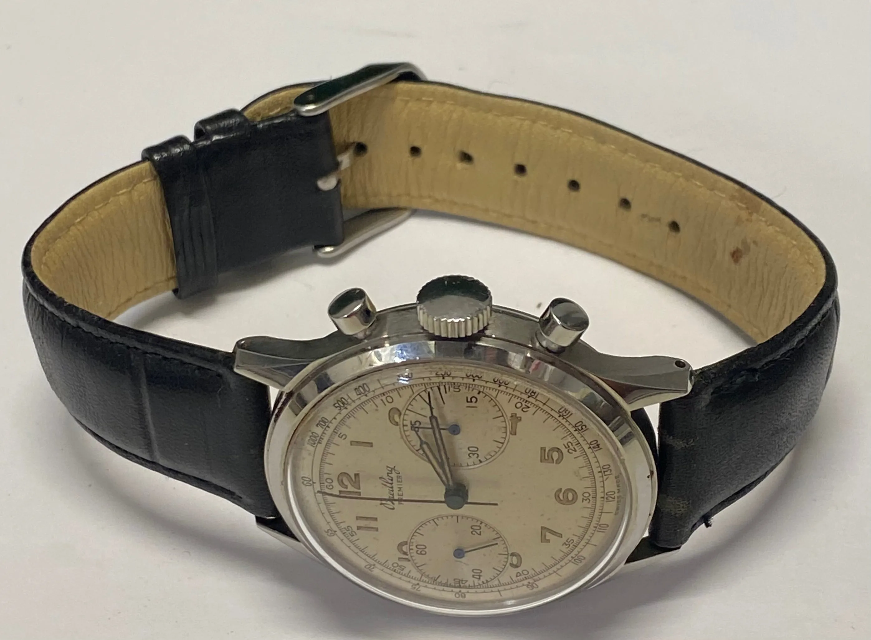 BREITLING Chronograph Circa 1940's Stainless Steel Mechanical - $35K APR w/ COA!