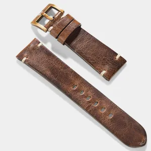 Bronze Perfect Match Siena Leather Watch Strap