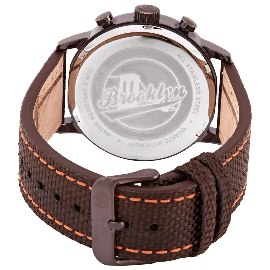 Brooklyn Watch Co. Greenpoint Quartz Brown Dial Men's Watch 8125Q3