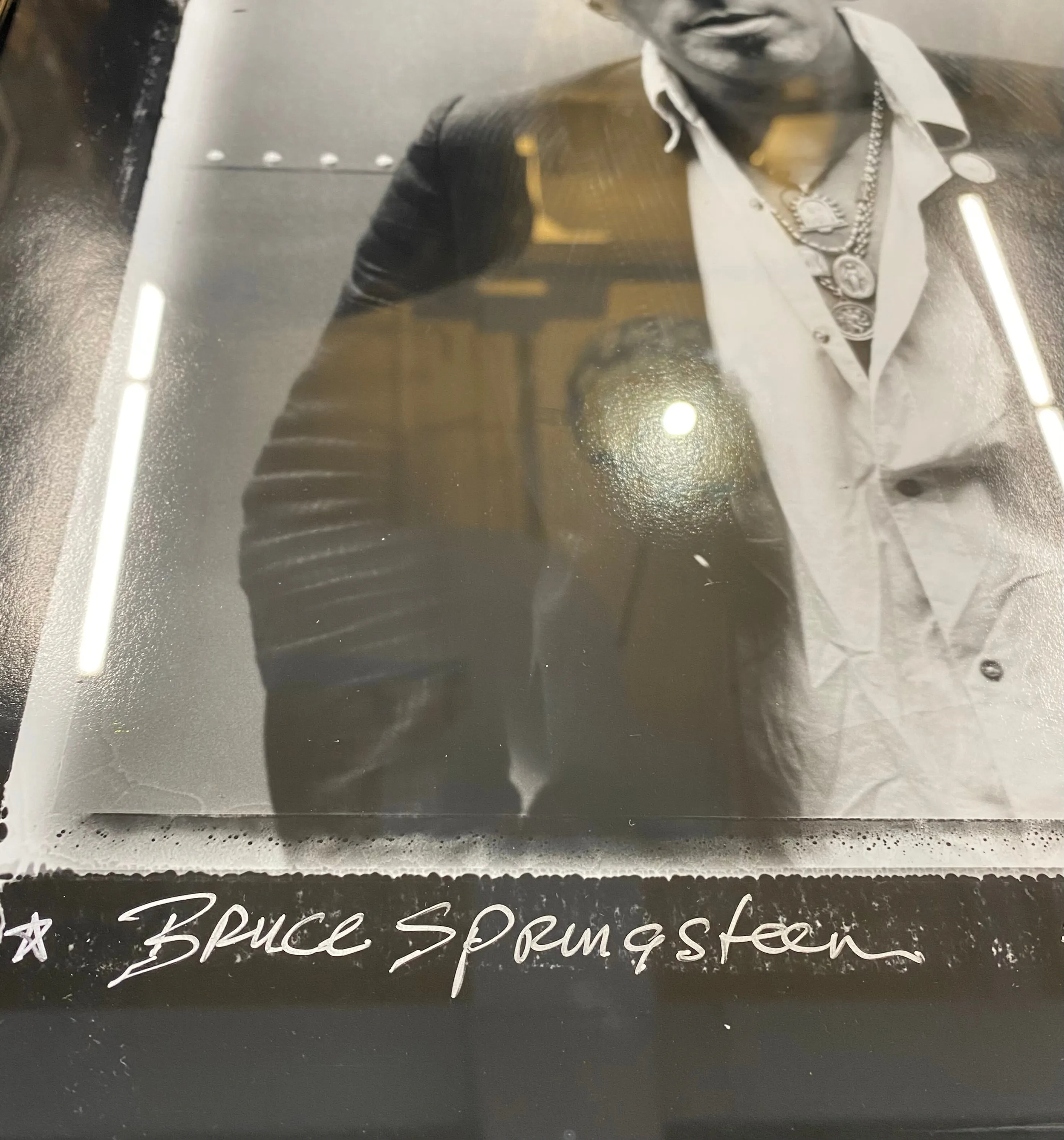 BRUCE SPRINGSTEEN PHOTOGRAPH PRINT IN B&W FROM DANNY CLINCH- $6K APR w/ CoA!