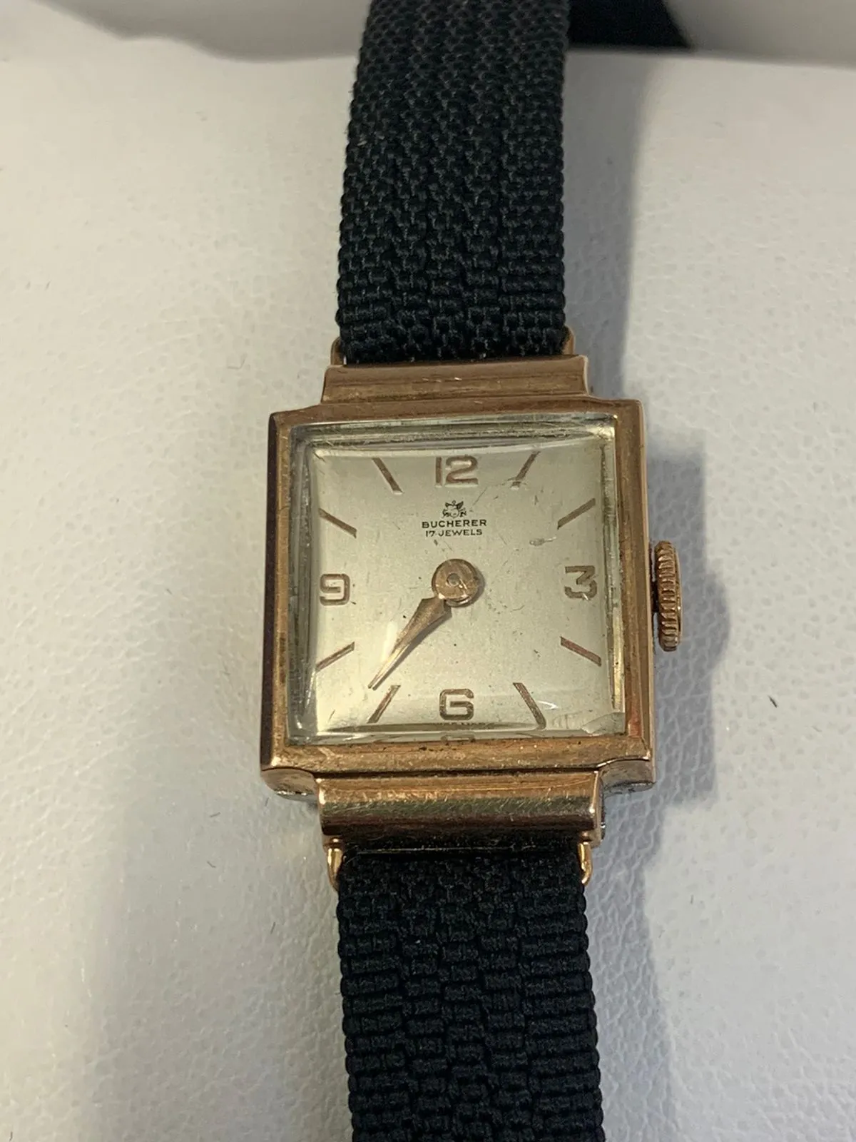 Bucherer Ladies Vintage 1940s Watch Rose Gold Case SS Back - $4K APR w COA!