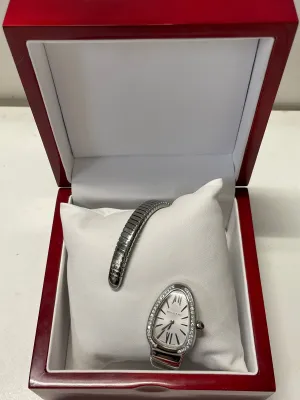 BULGARI Serpenti Tubogas SS & Diamonds watch - $15K Appraisal Value w CoA