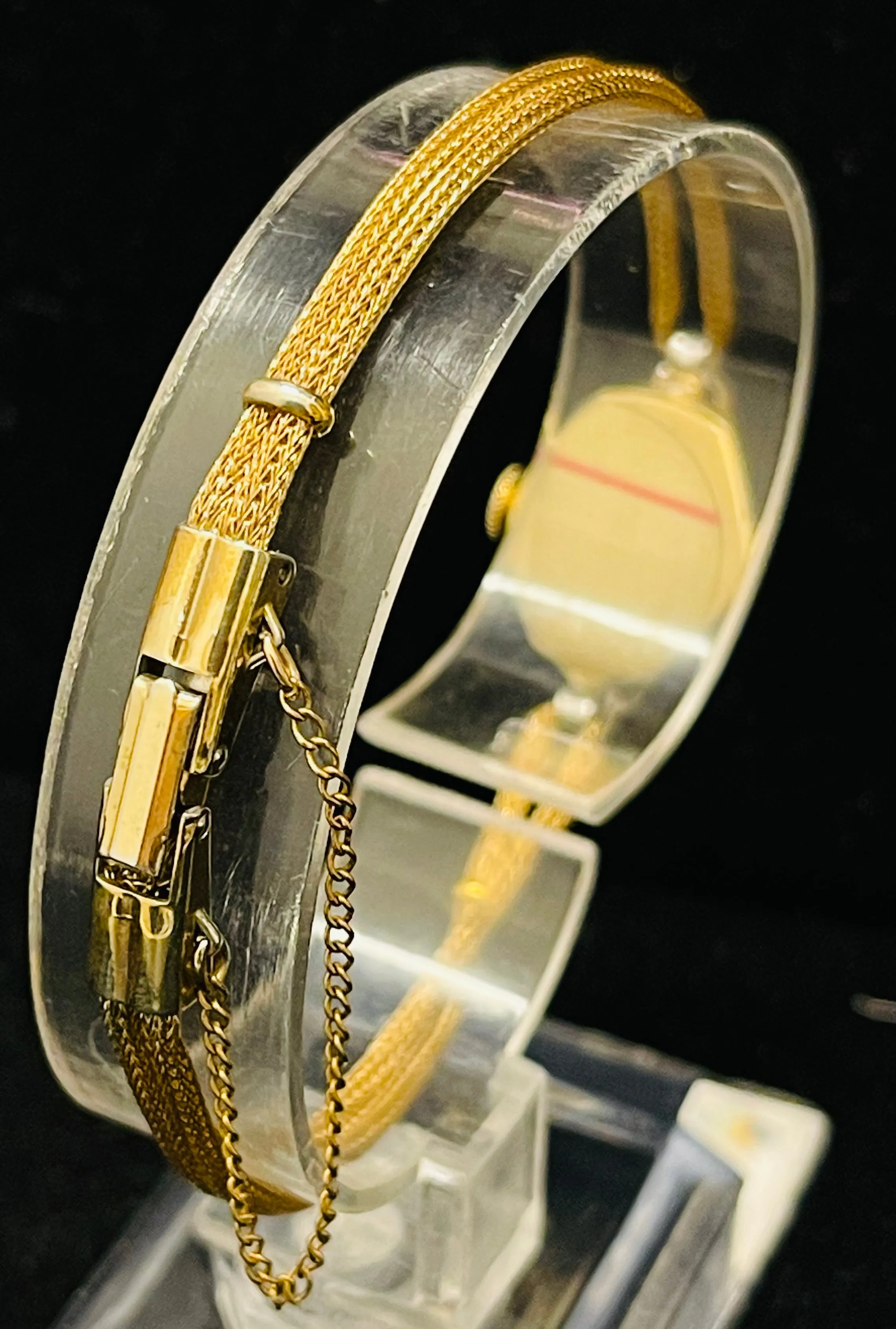 BULOVA 1920'S VINTAGE RARE YELLOW GOLD & DIAMONDS LADIES WATCH - $7K APR w/COA!