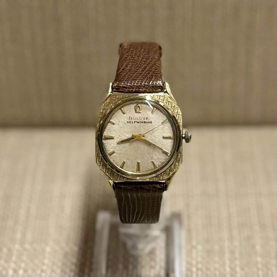 Bulova c. 1950's Selfwinding w/ Florentine Gold Case Men's Watch-$6K APR w/ COA!