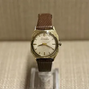 Bulova c. 1950's Selfwinding w/ Florentine Gold Case Men's Watch-$6K APR w/ COA!