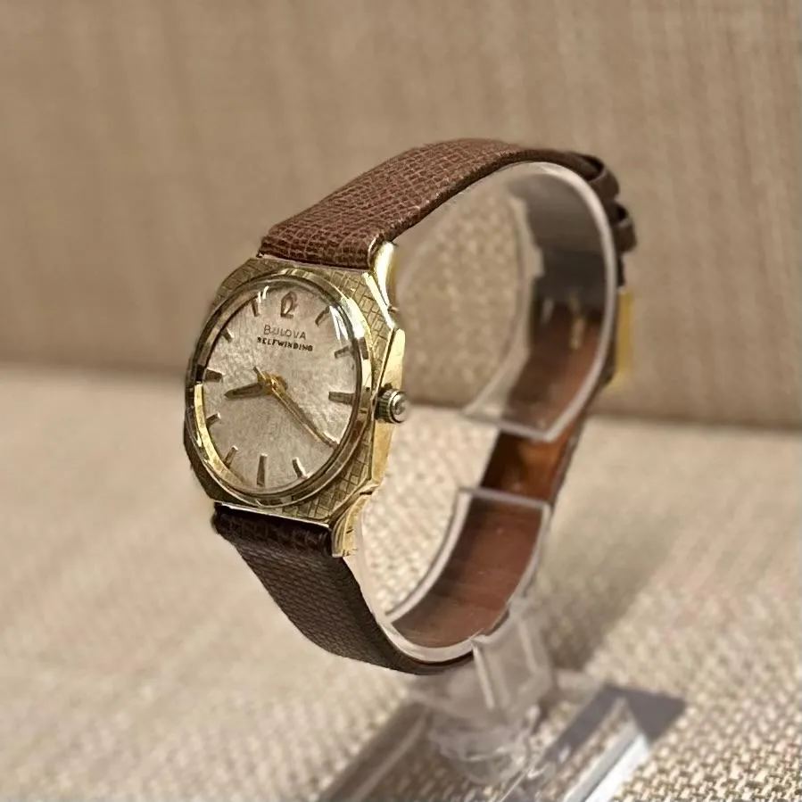 Bulova c. 1950's Selfwinding w/ Florentine Gold Case Men's Watch-$6K APR w/ COA!