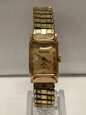 BULOVA Rose Gold Tone Beautiful Vintage w/ Special Lugs Design - $6K APR w/ COA!