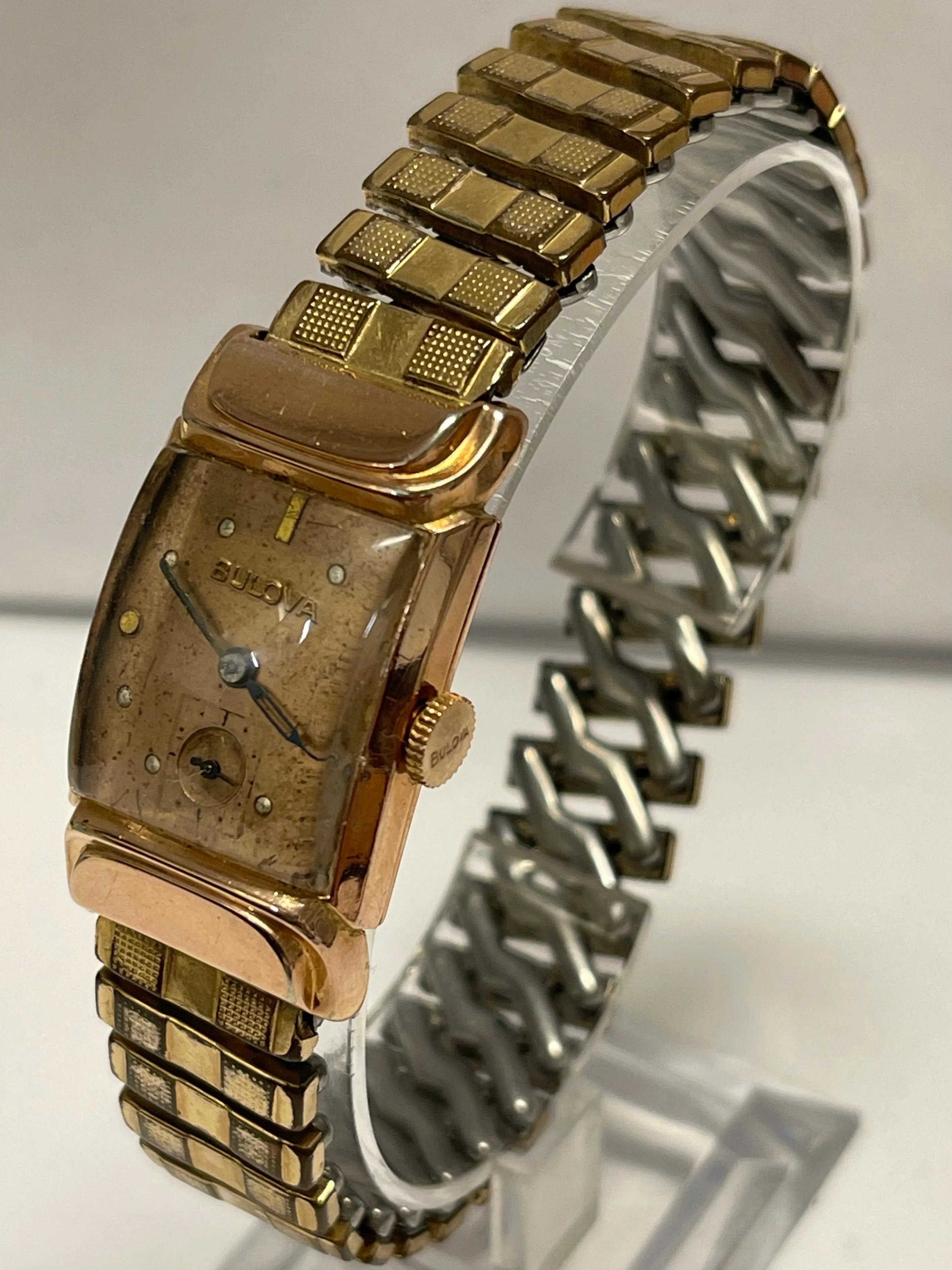 BULOVA Rose Gold Tone Beautiful Vintage w/ Special Lugs Design - $6K APR w/ COA!