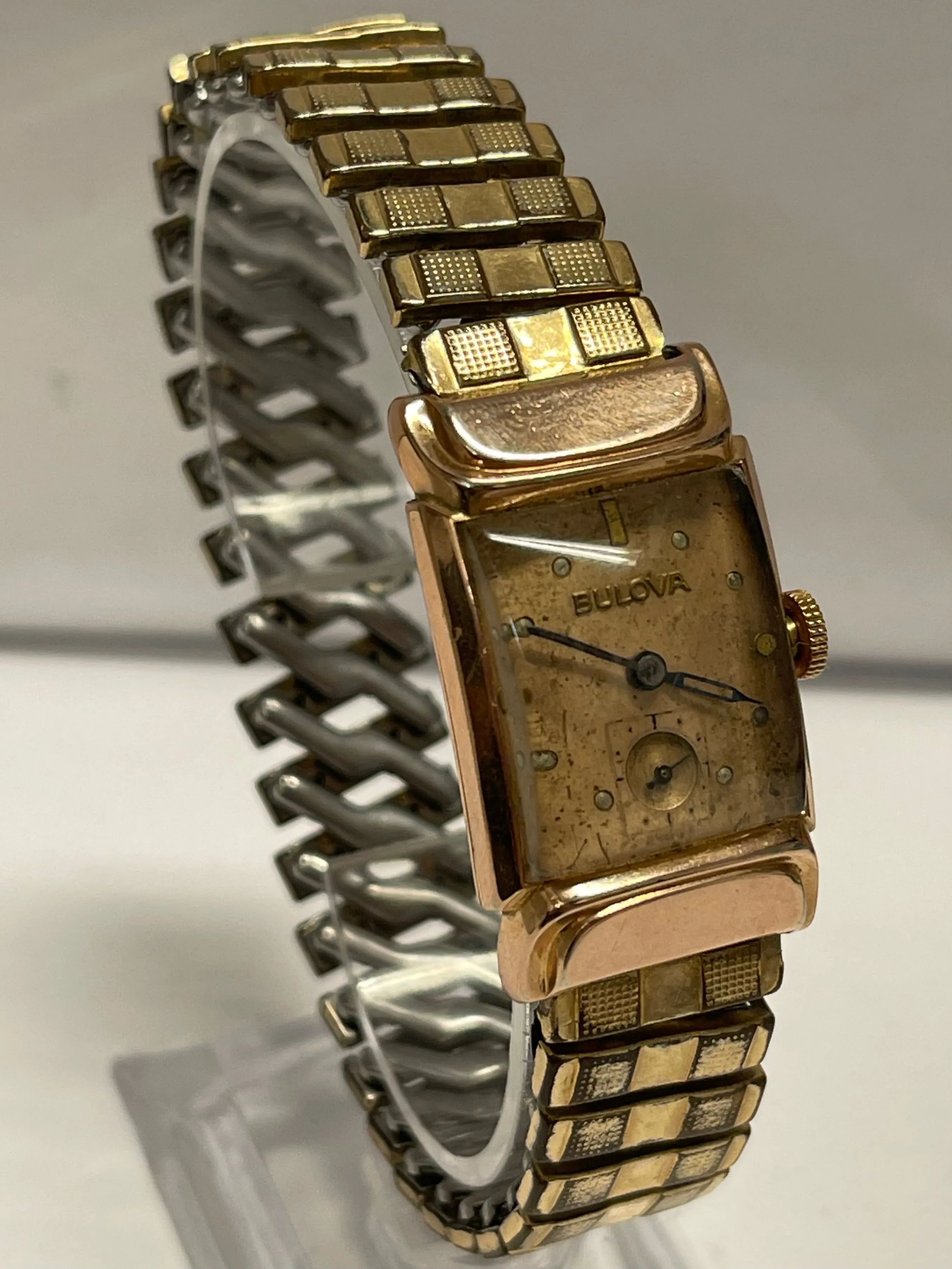 BULOVA Rose Gold Tone Beautiful Vintage w/ Special Lugs Design - $6K APR w/ COA!