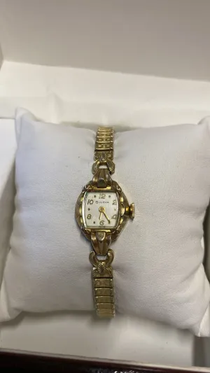 BULOVA Vintage 1930's 10K Ladies Wristwatch Beautiful Design - $4K APR w/ COA!