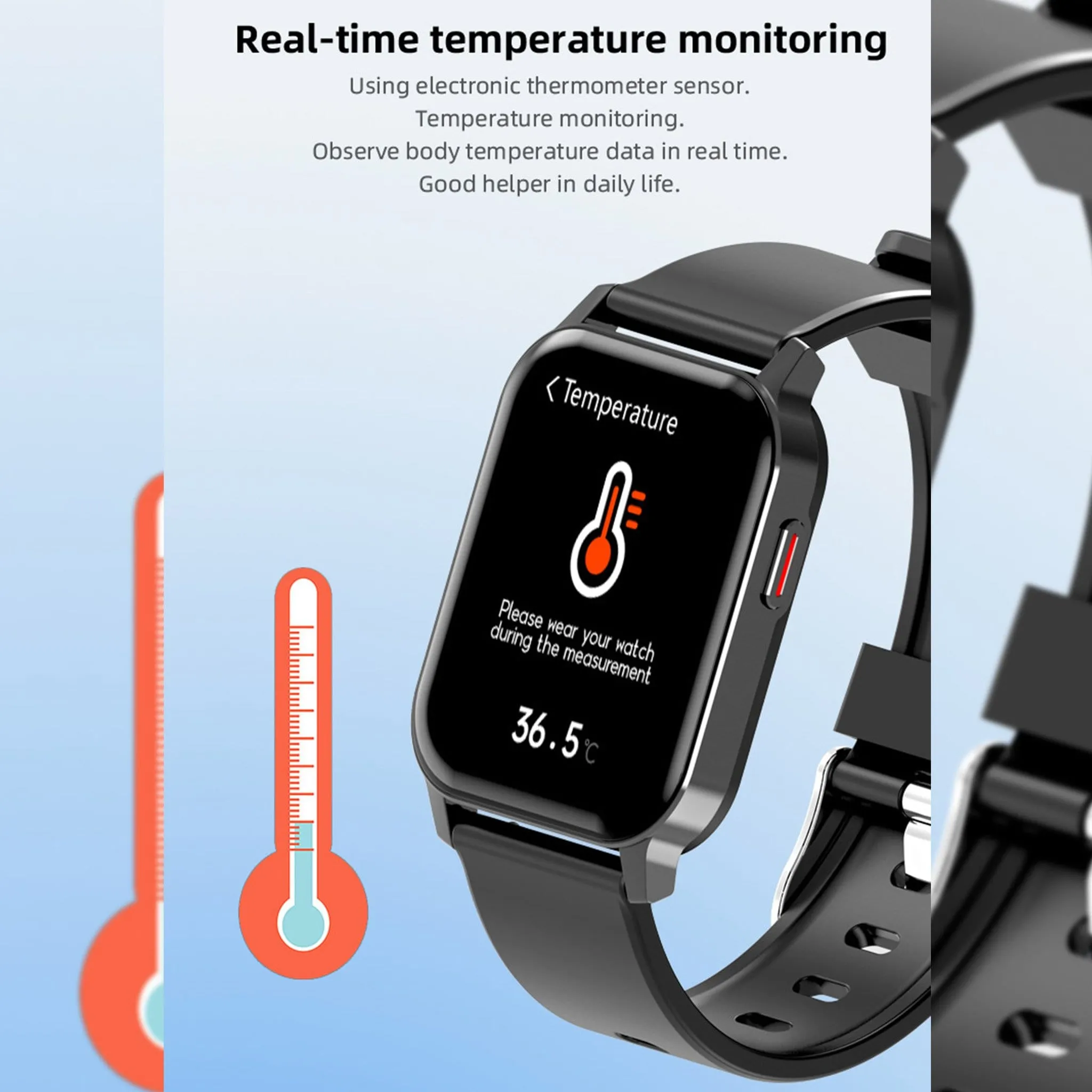 Business Chic Smartwatch Ultra Wide Angle of View All Day Personalize Reminder