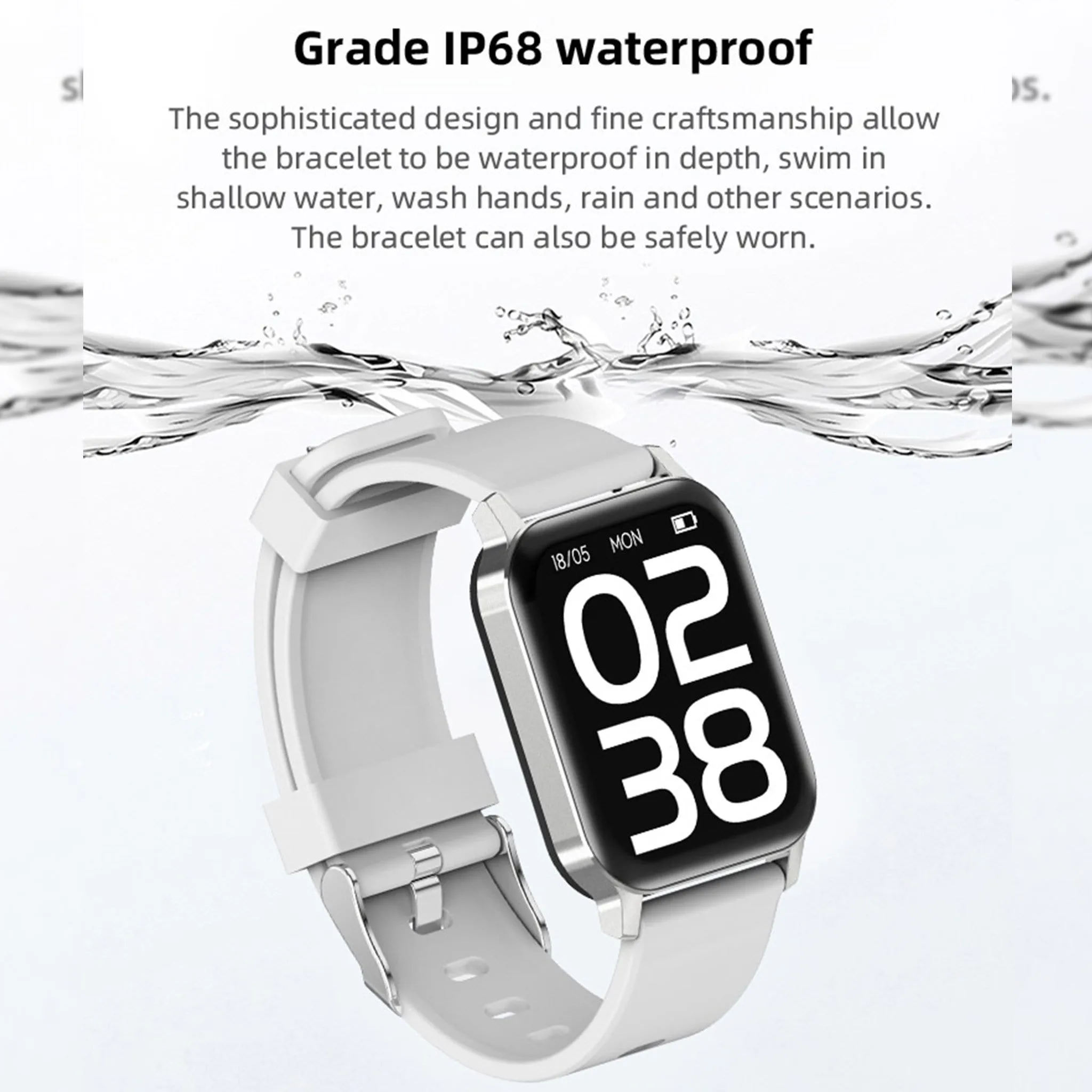 Business Chic Smartwatch Ultra Wide Angle of View All Day Personalize Reminder