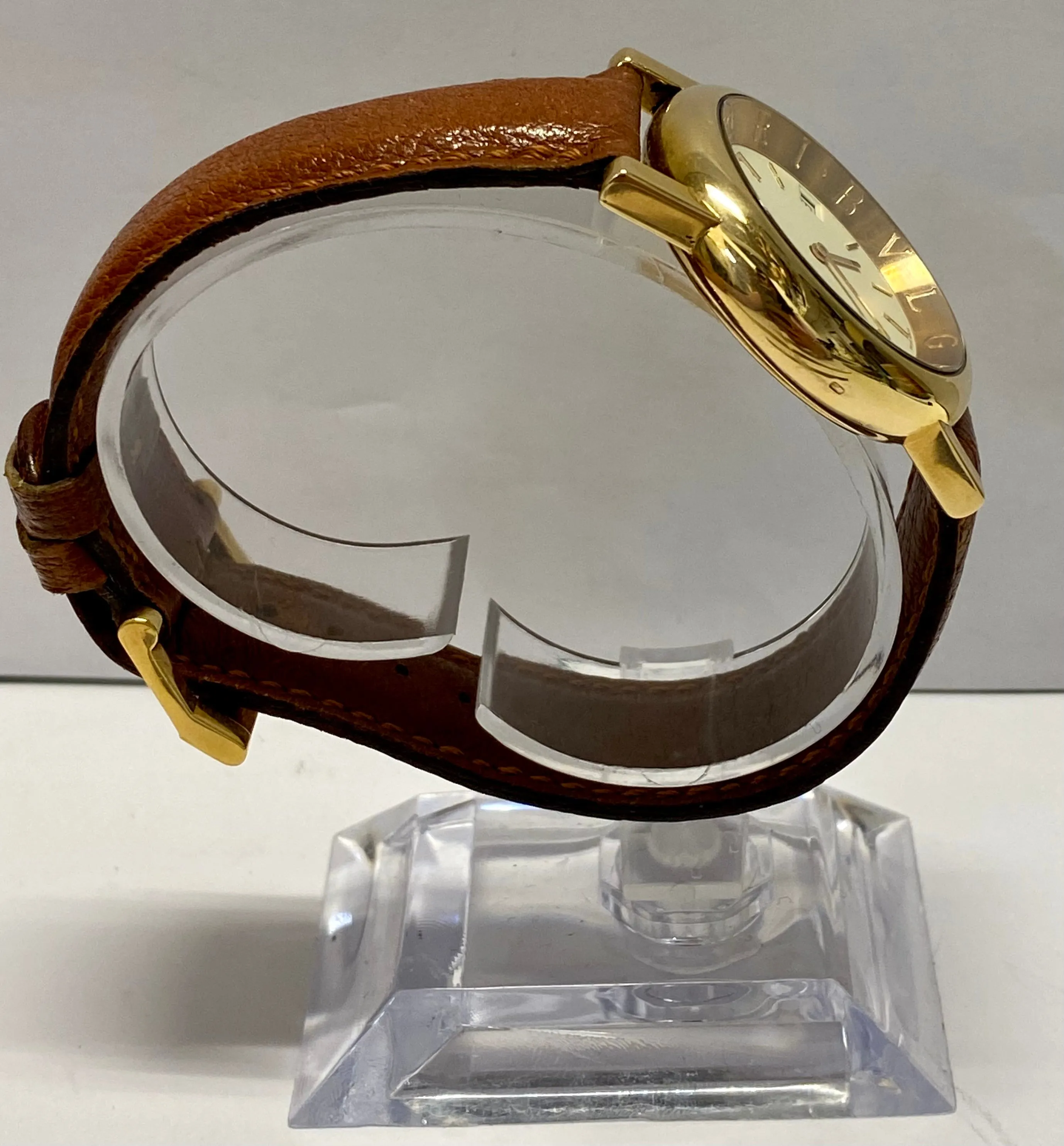 BVLGARI 18K YG Men's Watch Unique Ivory Dial Lmt. Edition New - $30K APR w/ COA!