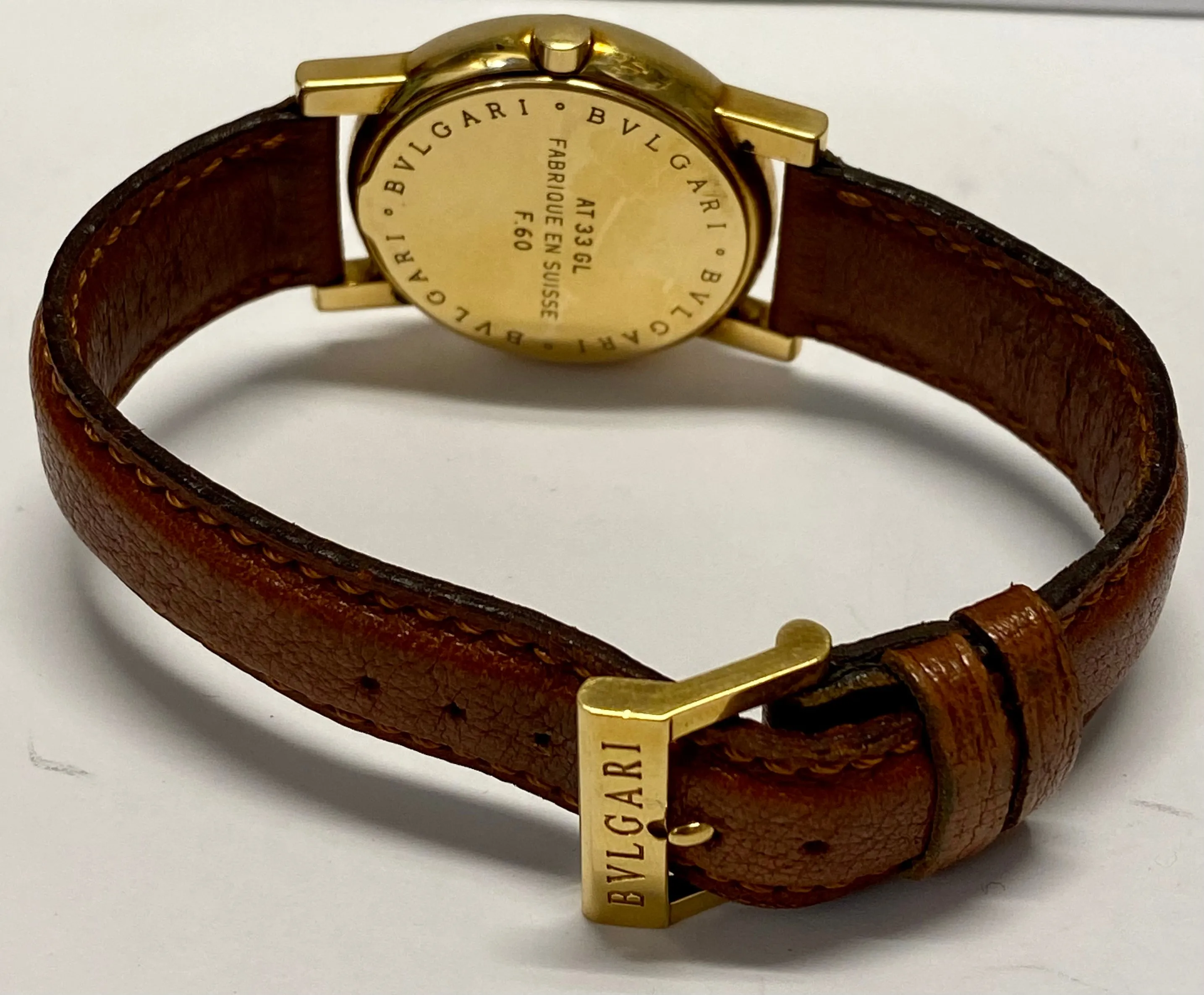 BVLGARI 18K YG Men's Watch Unique Ivory Dial Lmt. Edition New - $30K APR w/ COA!