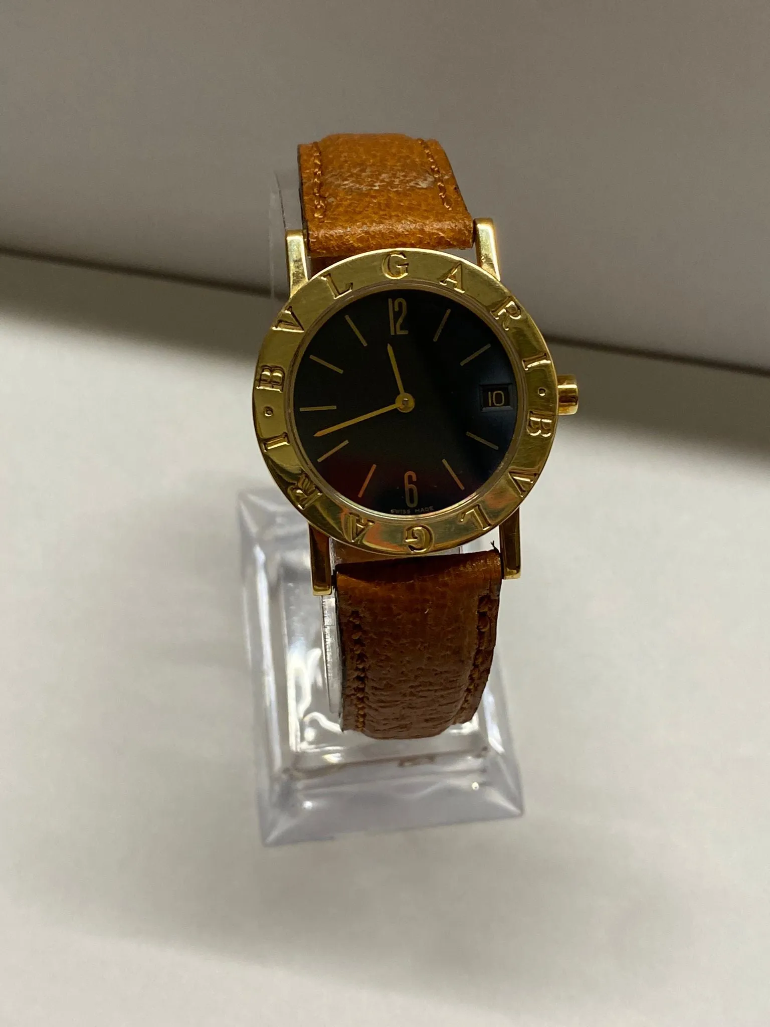 BVLGARI 18KYG Elegance Black Dial Unique Brand New Unisex Watch- $13K APR w/ COA