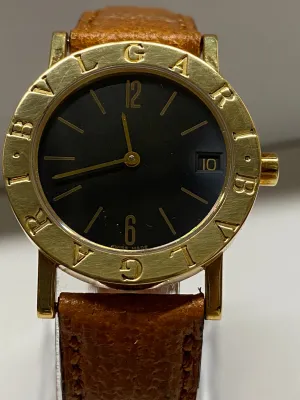BVLGARI 18KYG Elegance Black Dial Unique Brand New Unisex Watch- $13K APR w/ COA