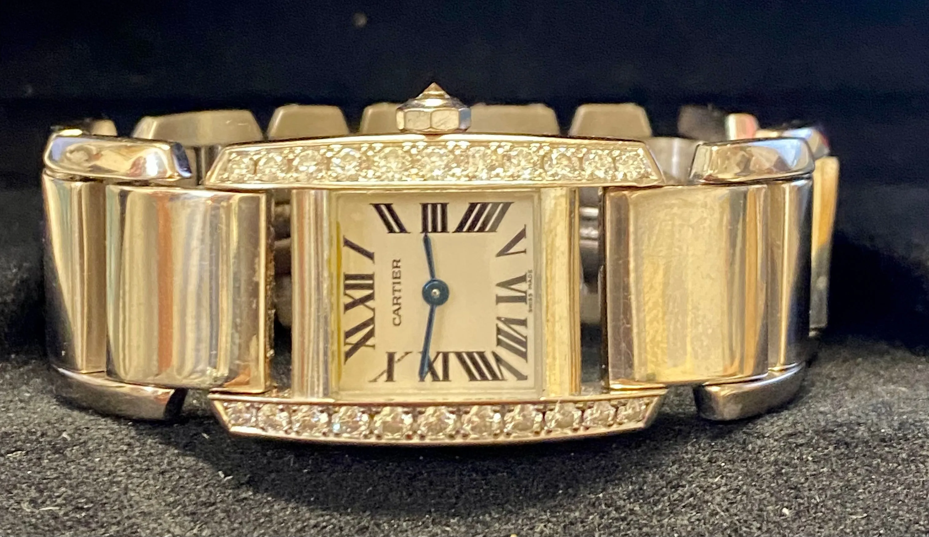 CARTIER 18K White Gold 23 Diamonds Circa 2000's Wristwatch - $70K APR w/ COA!!!!