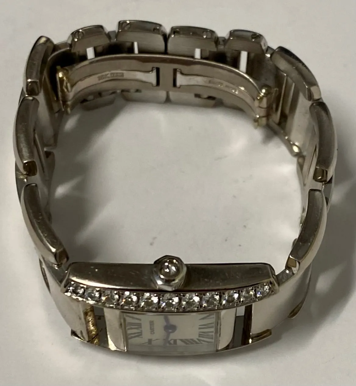 CARTIER 18K White Gold 23 Diamonds Circa 2000's Wristwatch - $70K APR w/ COA!!!!