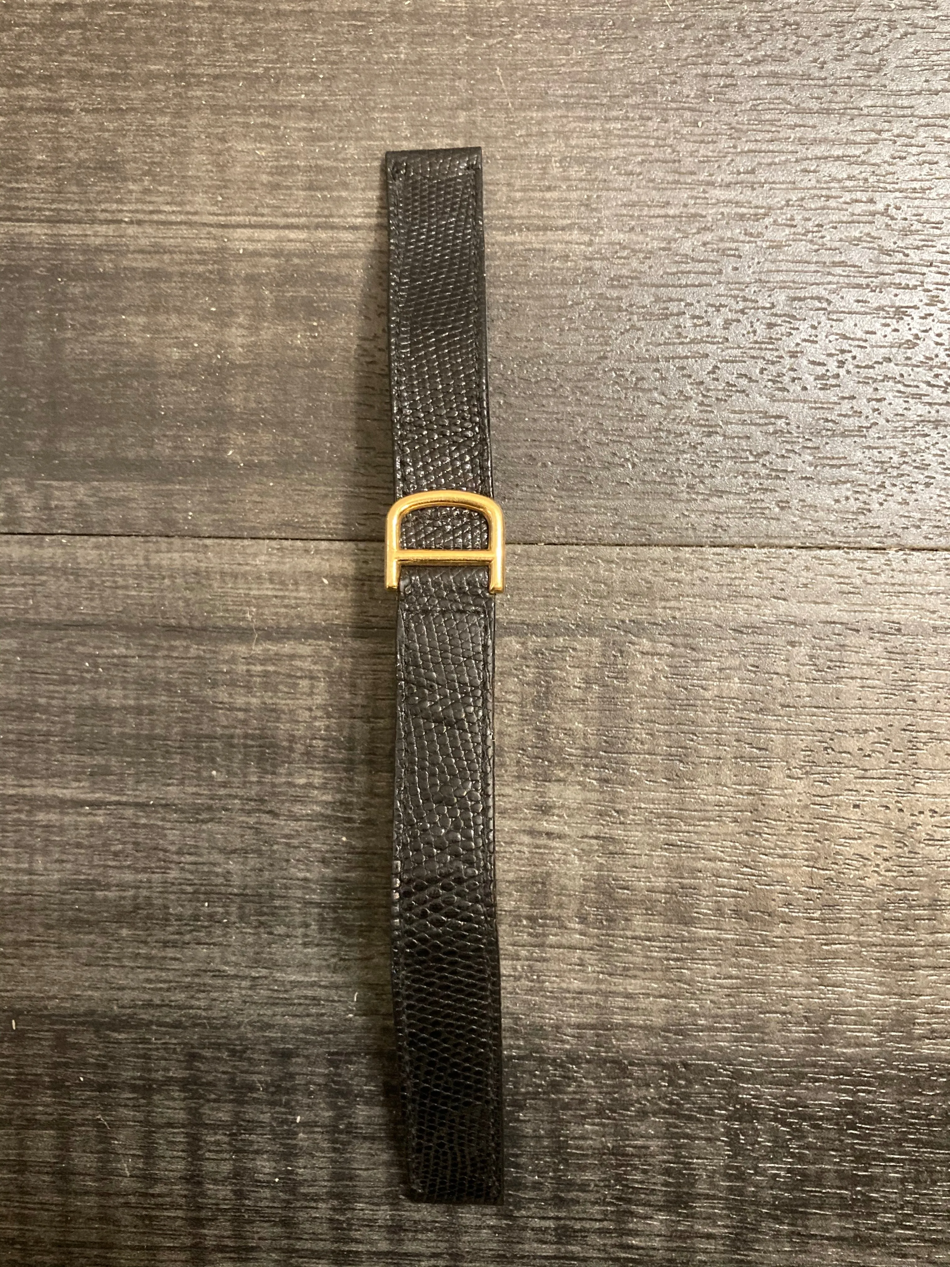 CARTIER Black Lizard Watch Strap for Deployment - $700 APR VALUE w/ CoA! ✓