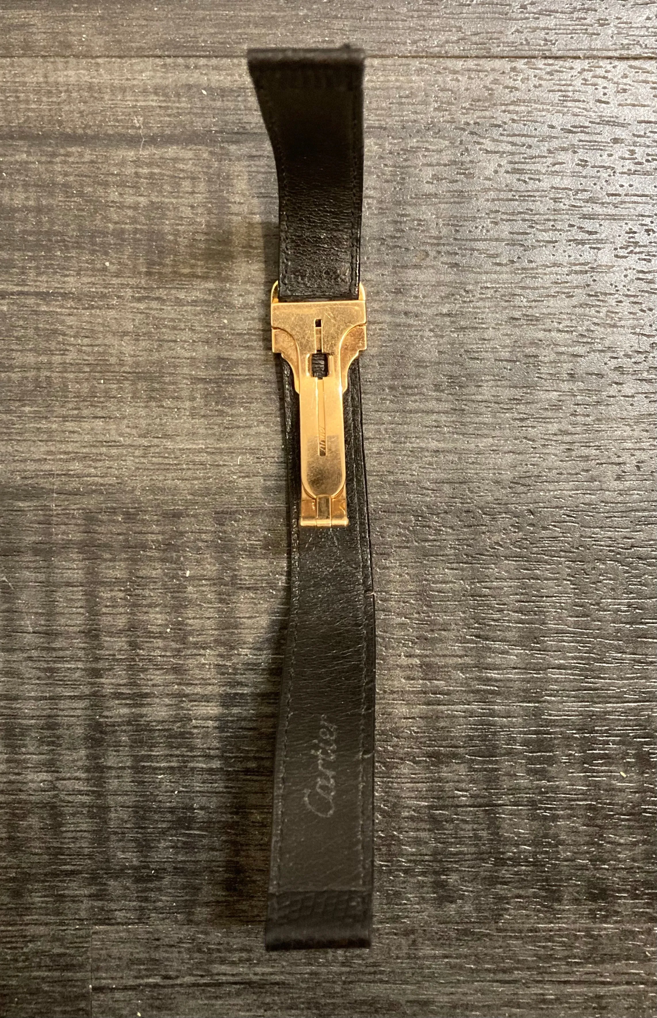 CARTIER Black Lizard Watch Strap for Deployment - $700 APR VALUE w/ CoA! ✓