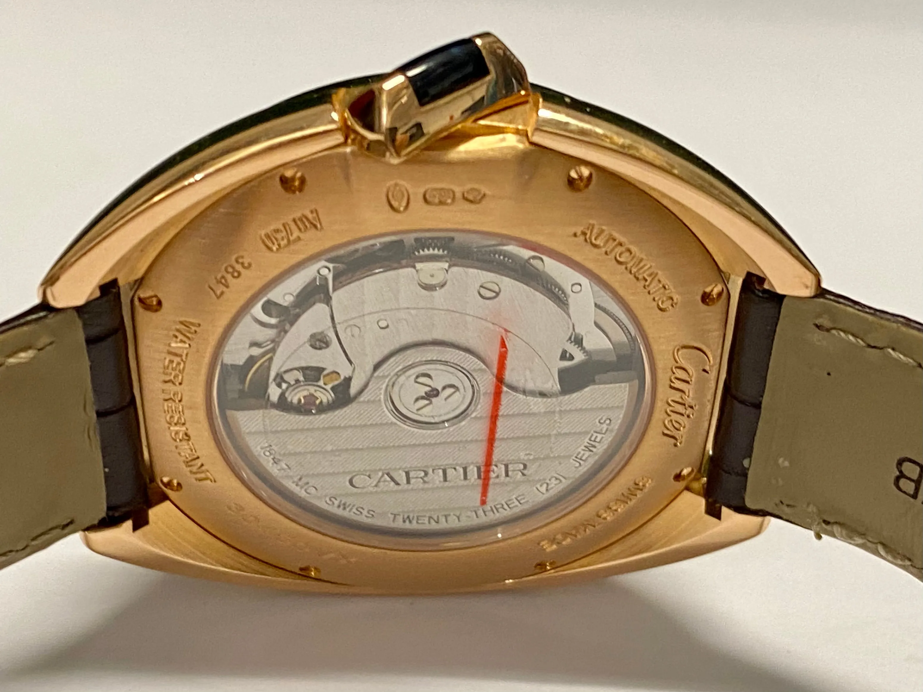 CARTIER Cle De Unisex 18K RG Limited Edition Autom Brand New - $50K APR w/ COA!!