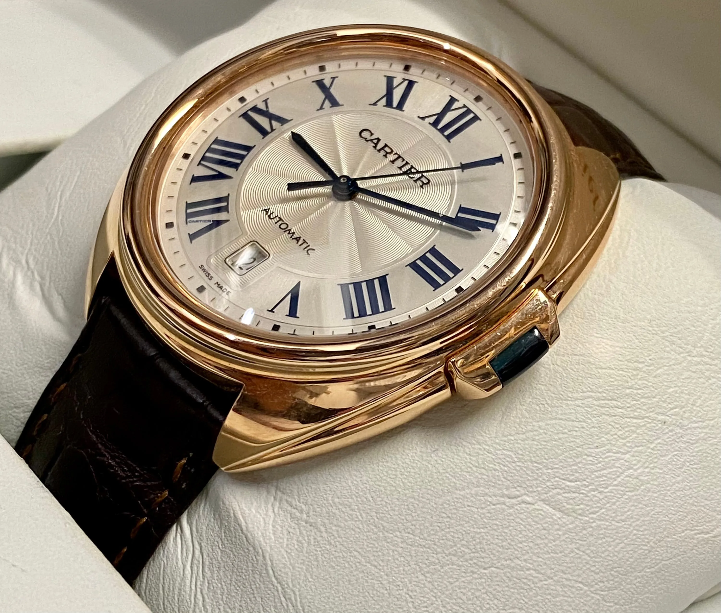 CARTIER Cle De Unisex 18K RG Limited Edition Autom Brand New - $50K APR w/ COA!!