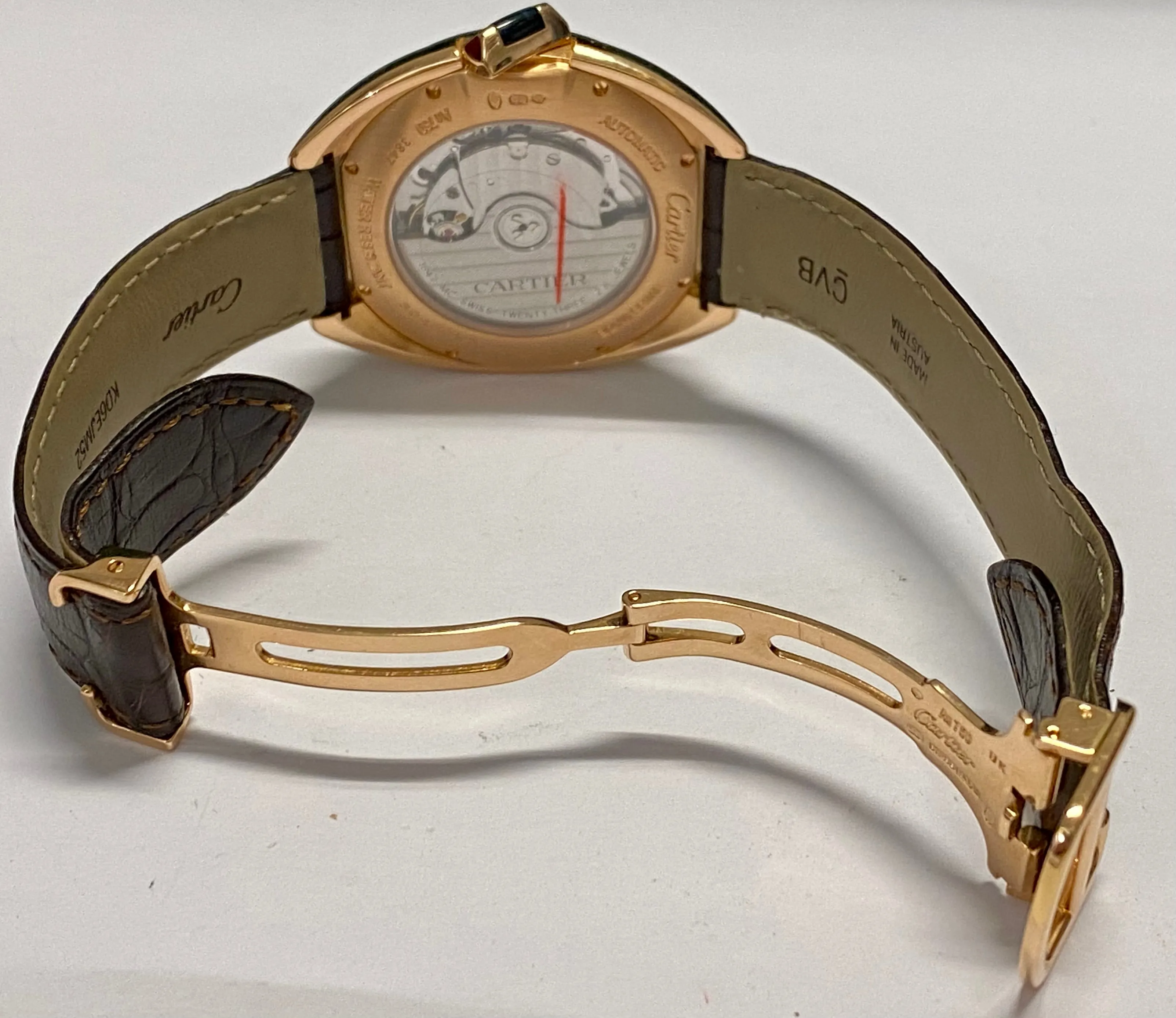 CARTIER Cle De Unisex 18K RG Limited Edition Autom Brand New - $50K APR w/ COA!!