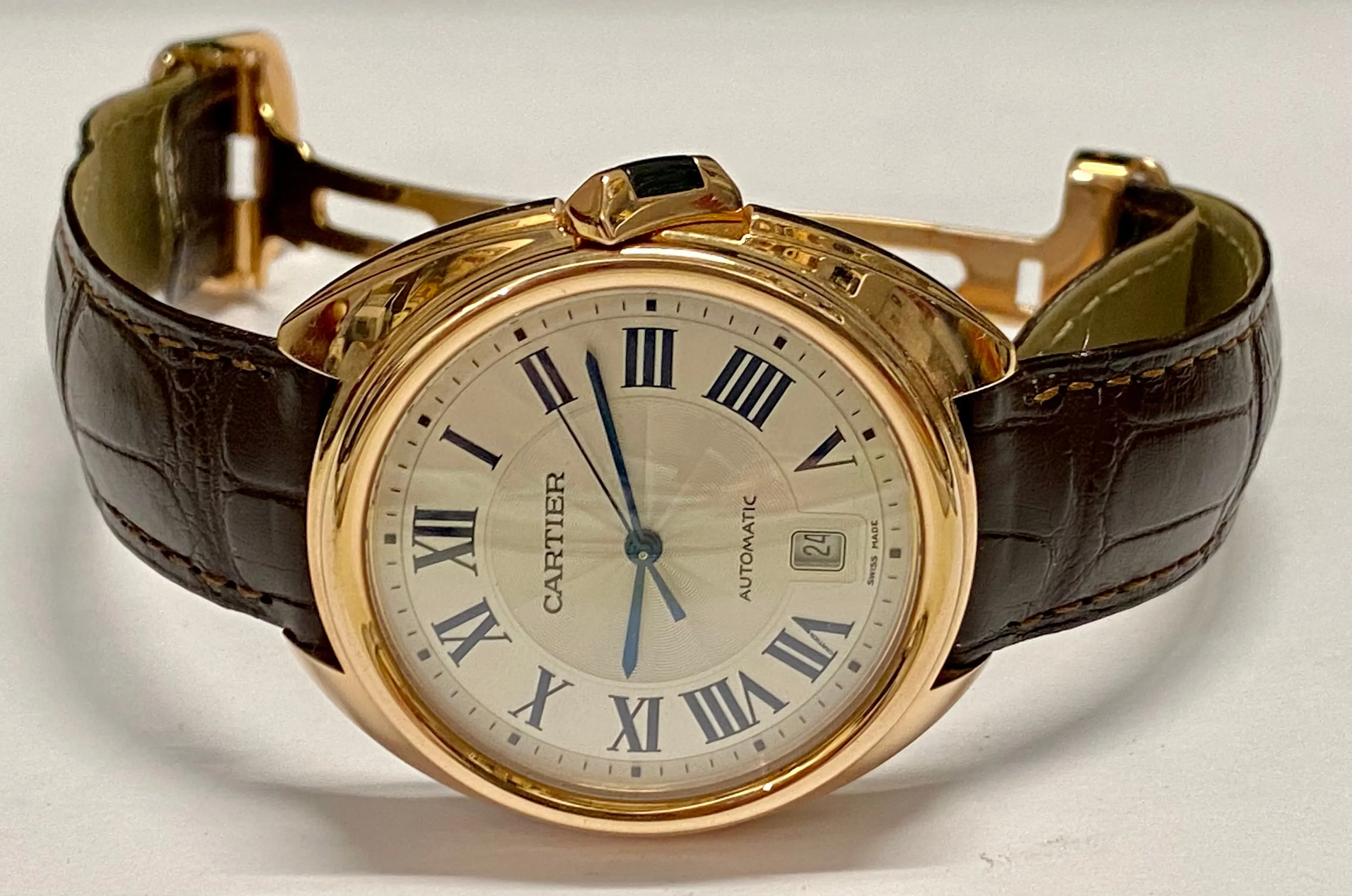 CARTIER Cle De Unisex 18K RG Limited Edition Autom Brand New - $50K APR w/ COA!!