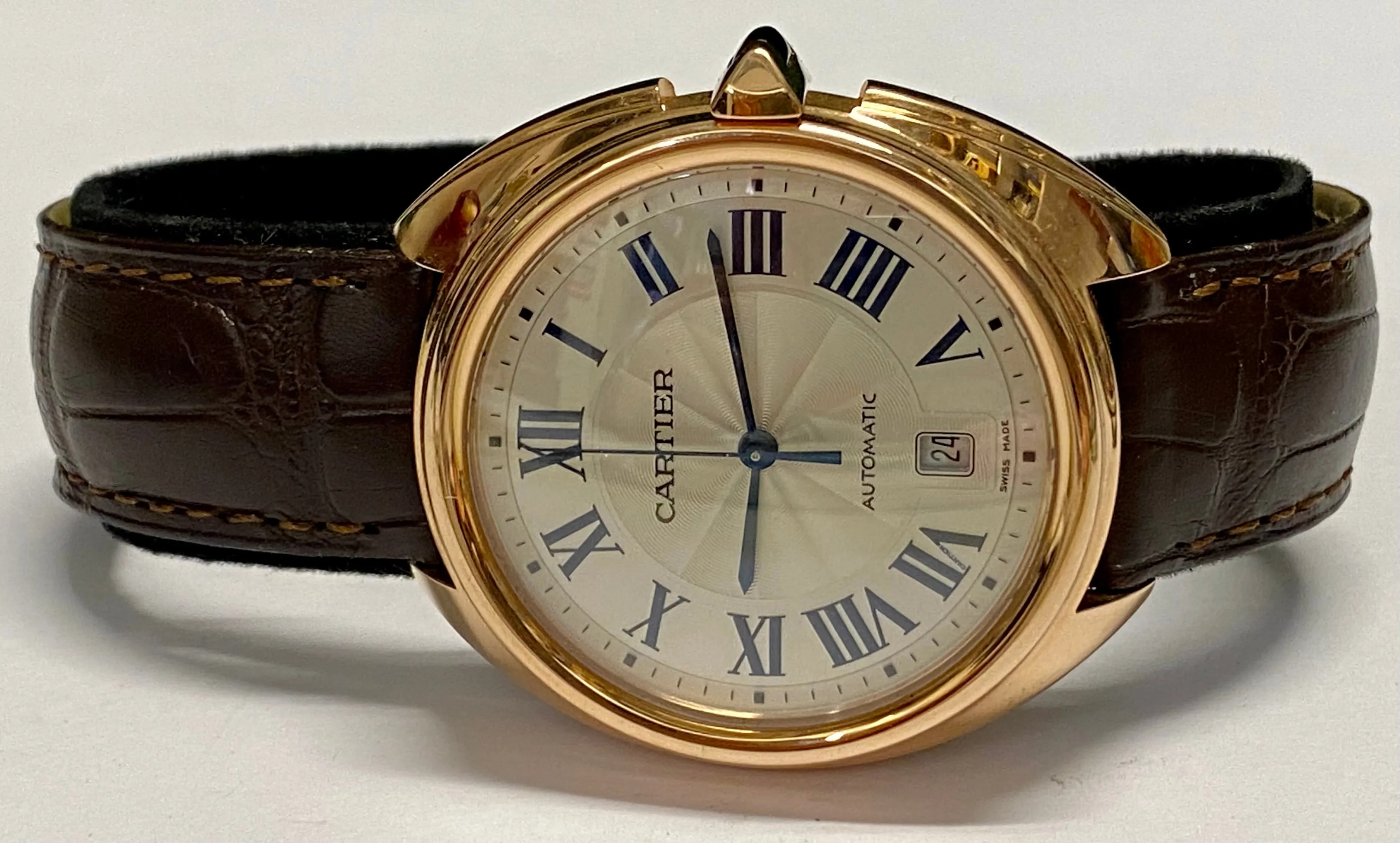 CARTIER Cle De Unisex 18K RG Limited Edition Autom Brand New - $50K APR w/ COA!!