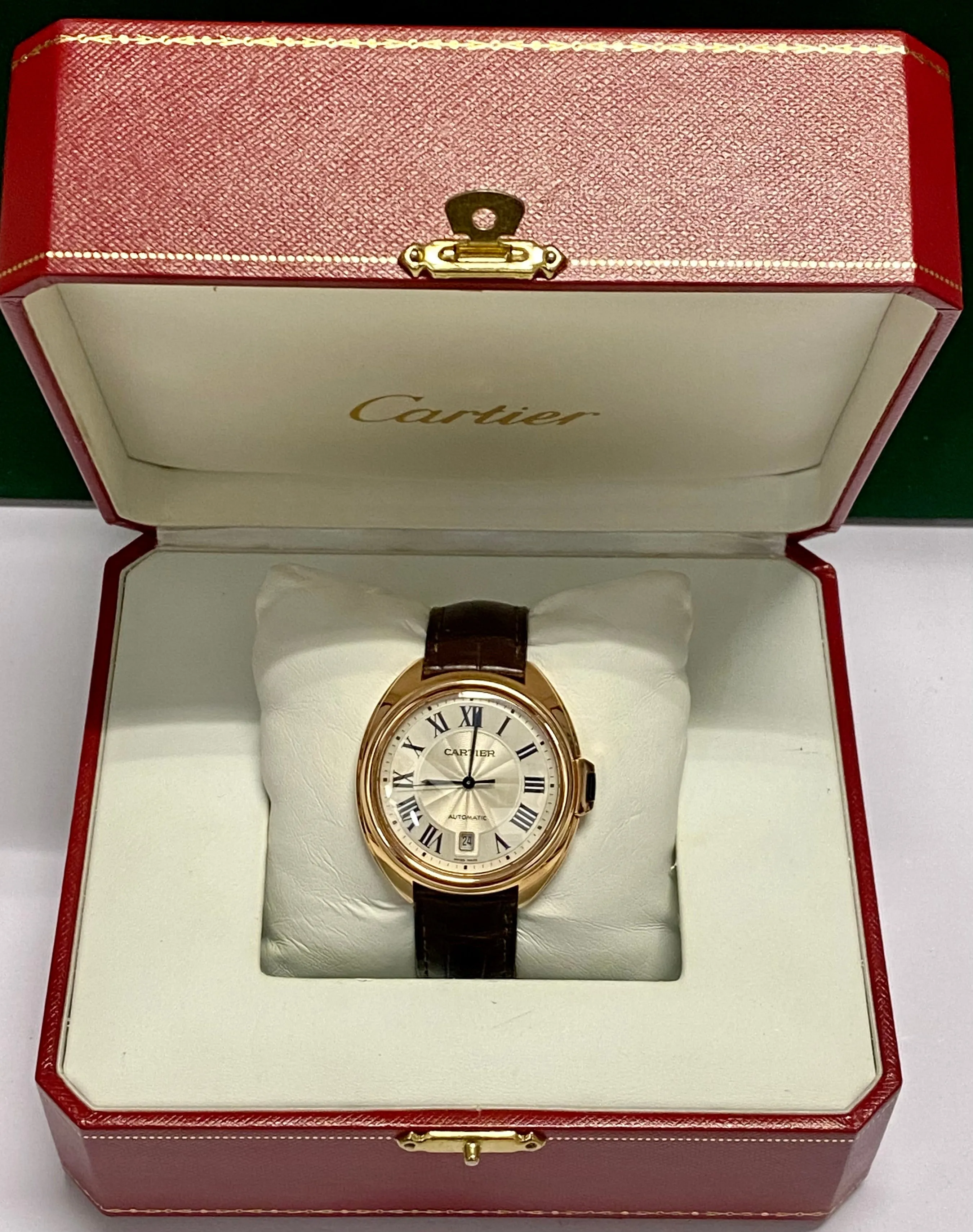CARTIER Cle De Unisex 18K RG Limited Edition Autom Brand New - $50K APR w/ COA!!