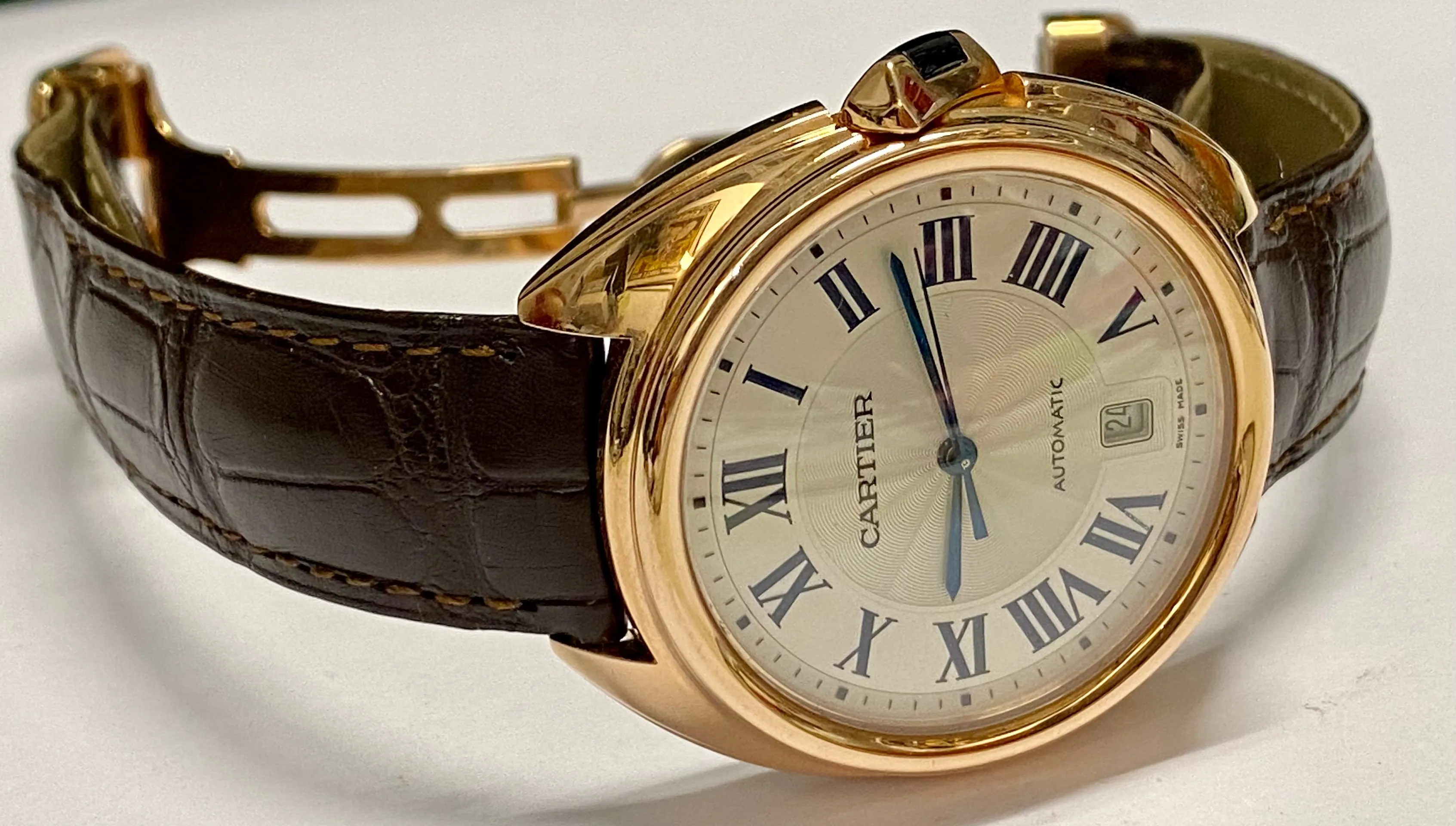 CARTIER Cle De Unisex 18K RG Limited Edition Autom Brand New - $50K APR w/ COA!!