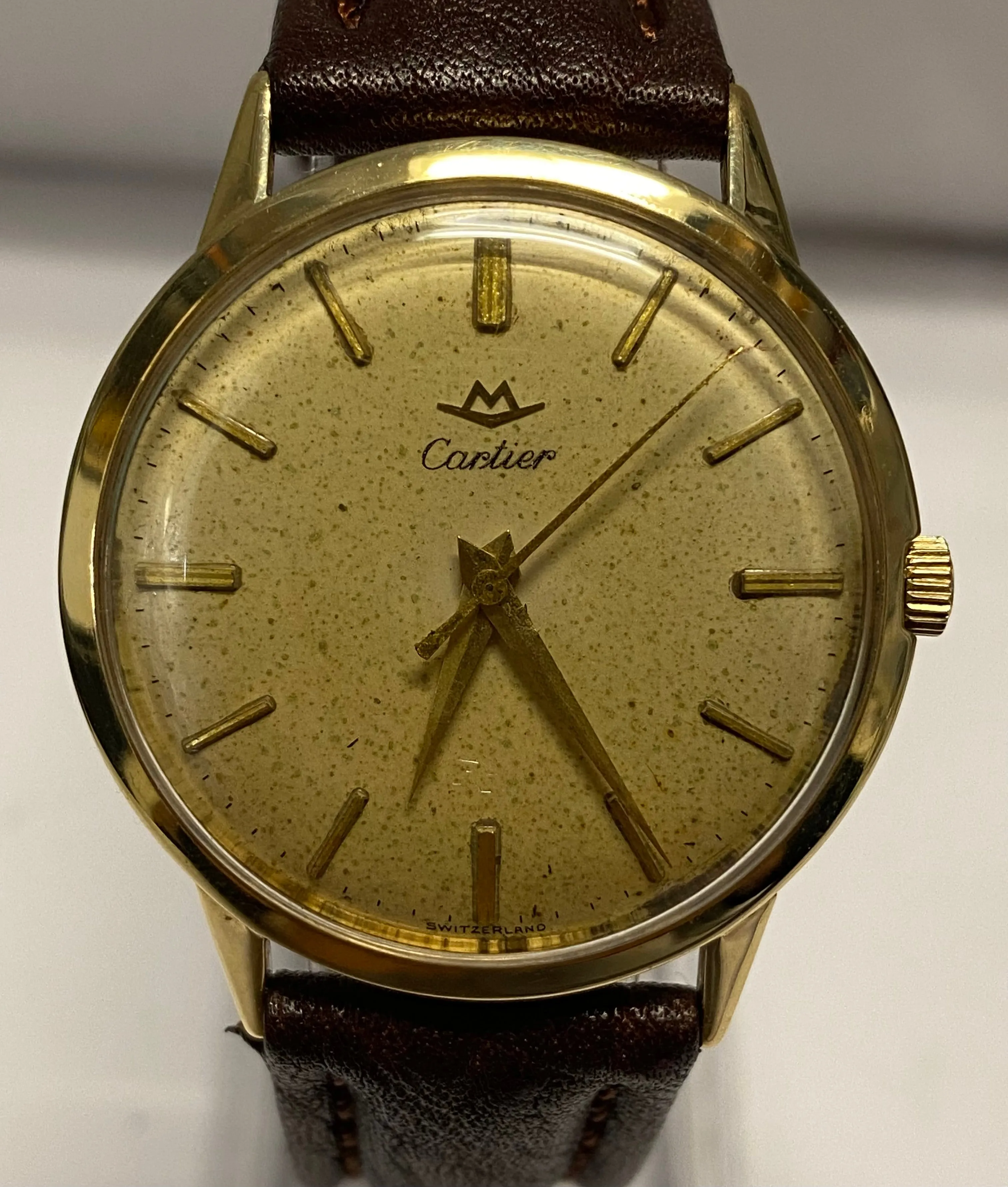 CARTIER Co-Branded By Movado Solid Gold Vintage 1940's Watch - $30K APR w/ COA!