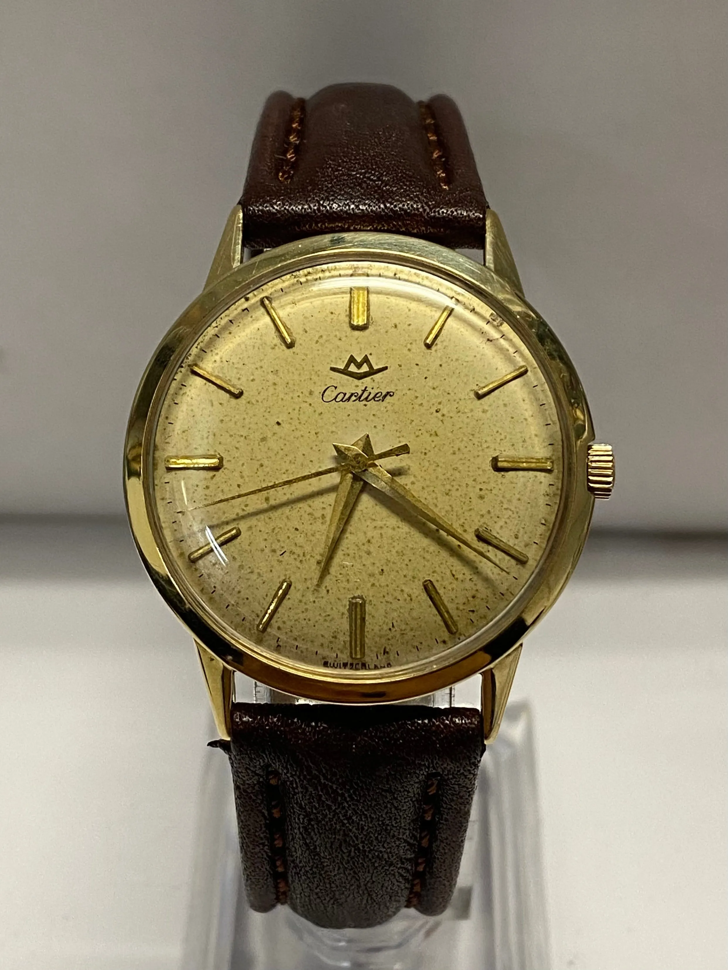 CARTIER Co-Branded By Movado Solid Gold Vintage 1940's Watch - $30K APR w/ COA!