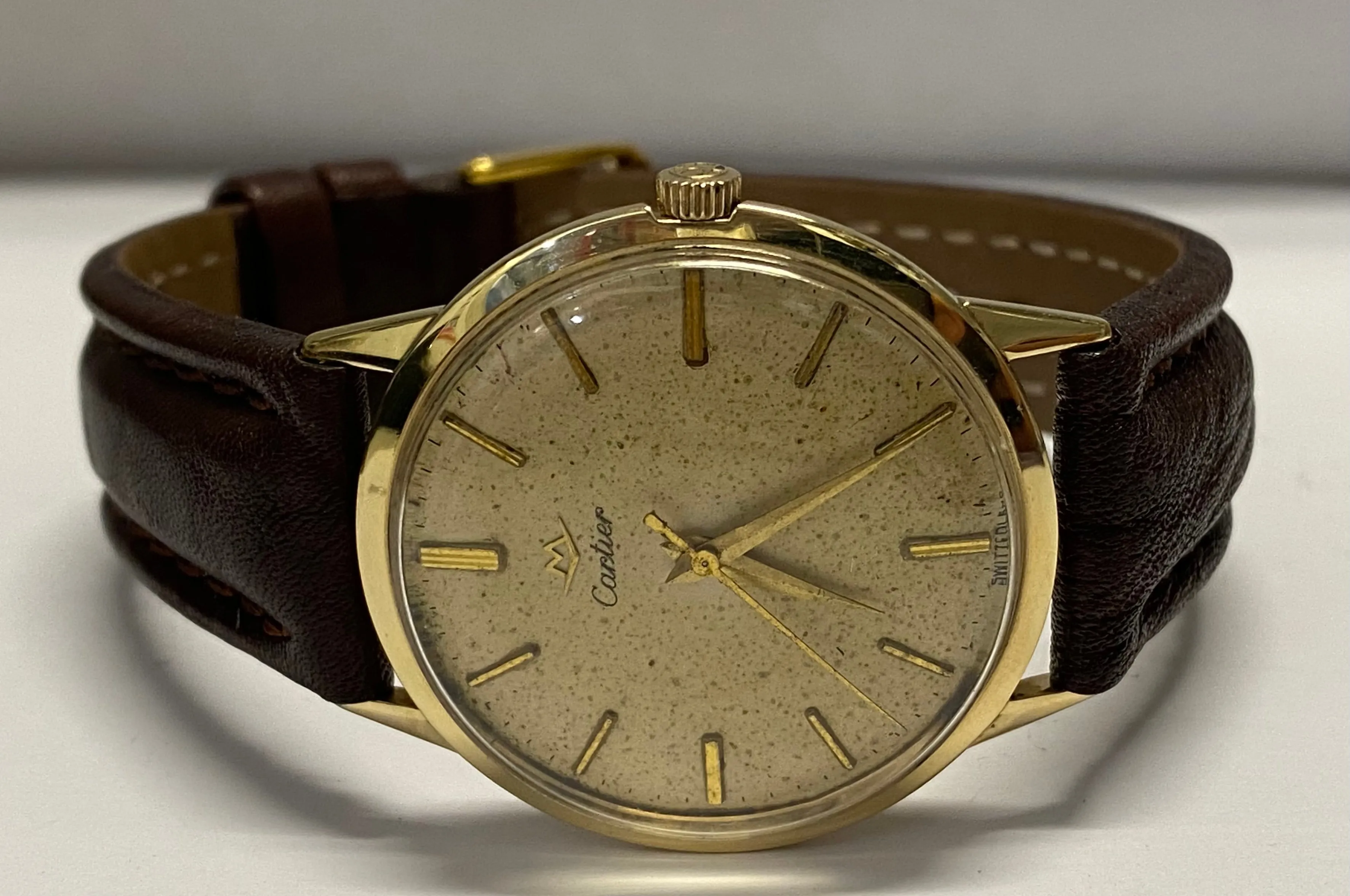 CARTIER Co-Branded By Movado Solid Gold Vintage 1940's Watch - $30K APR w/ COA!