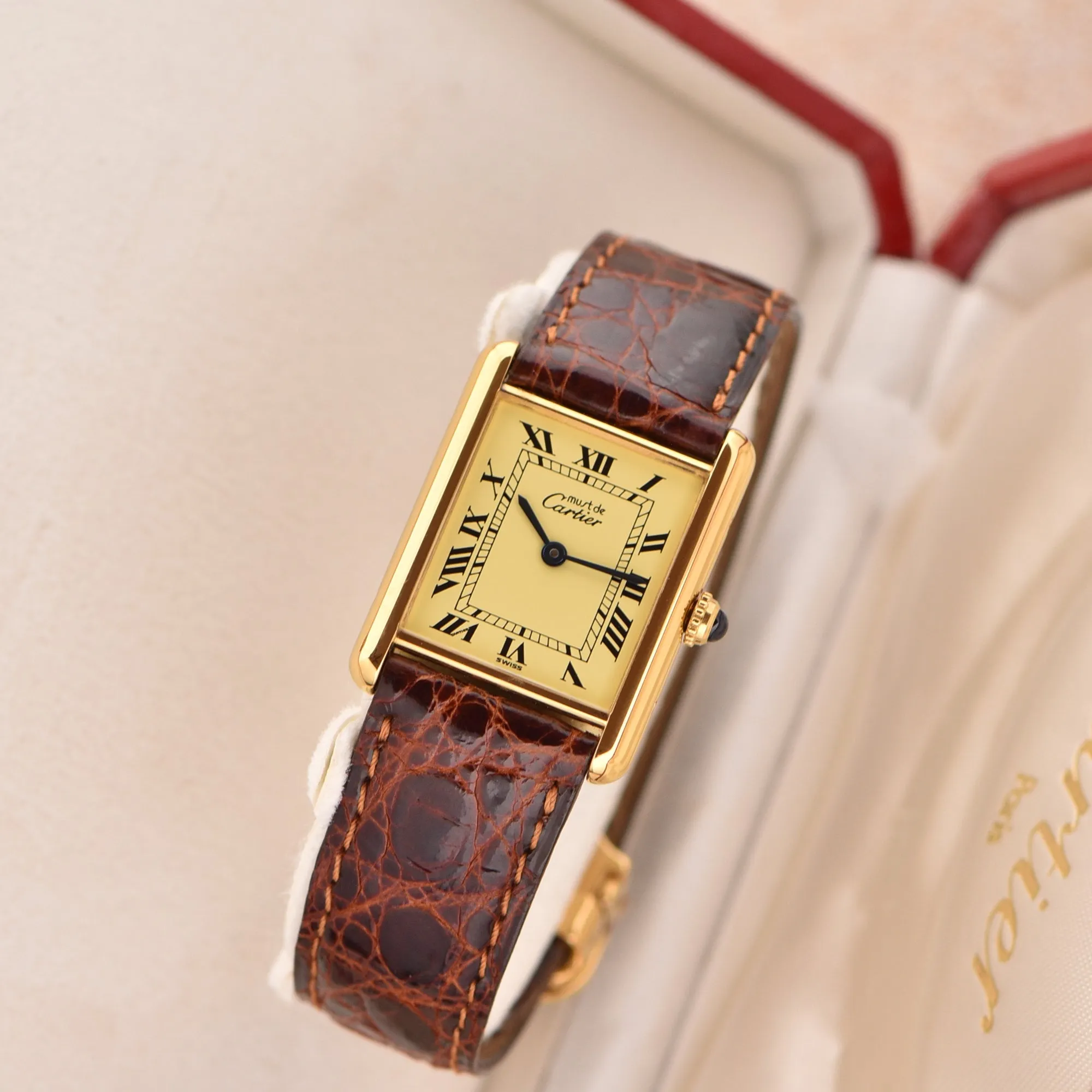 Cartier Must De Tank Roman Dial (Circa 1990s)