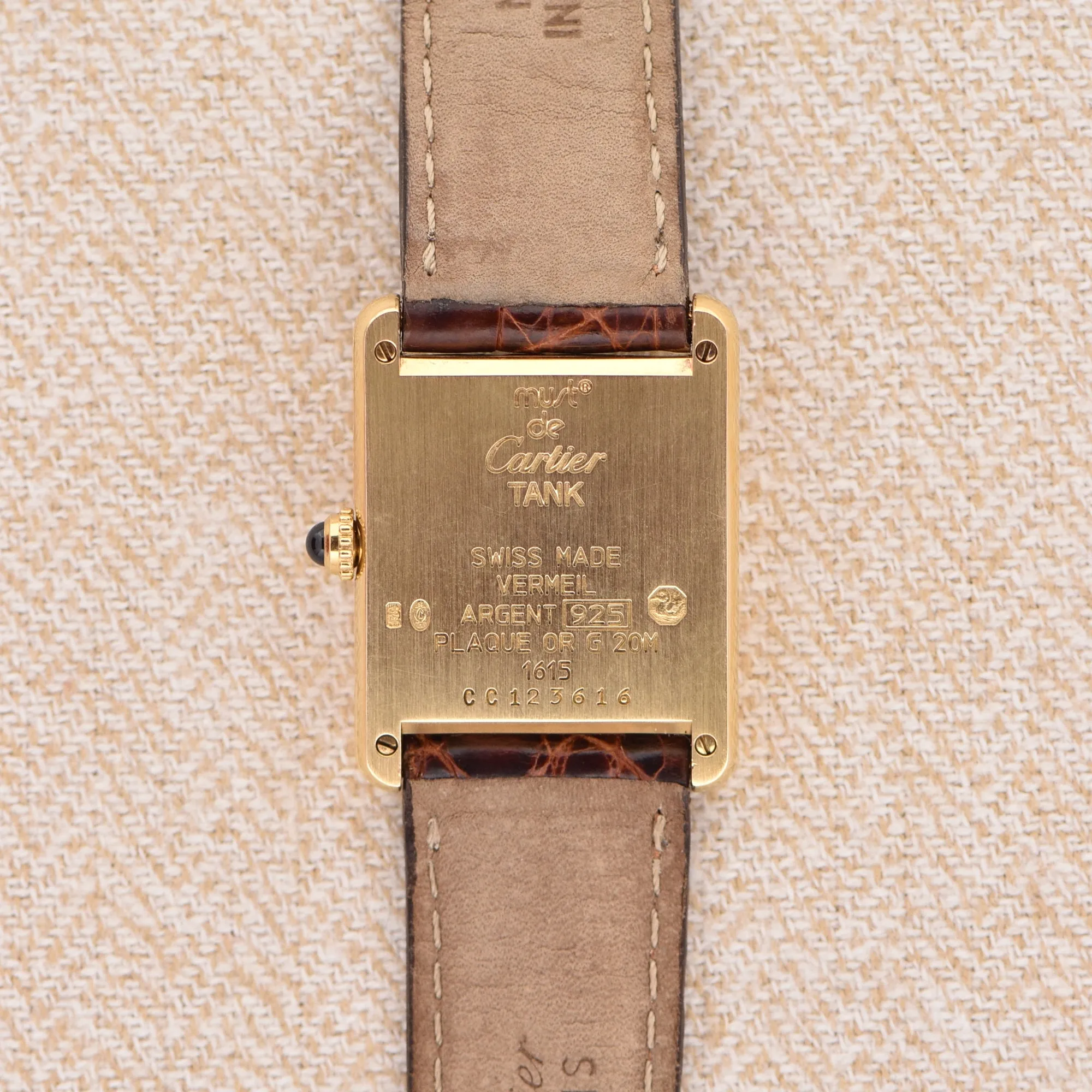 Cartier Must De Tank Roman Dial (Circa 1990s)