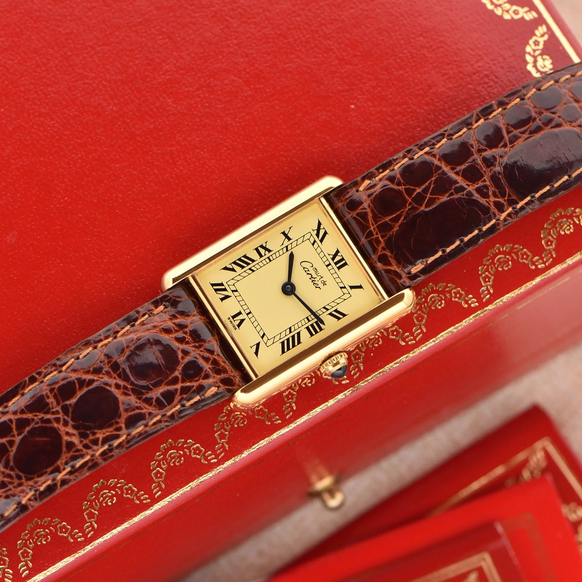 Cartier Must De Tank Roman Dial (Circa 1990s)