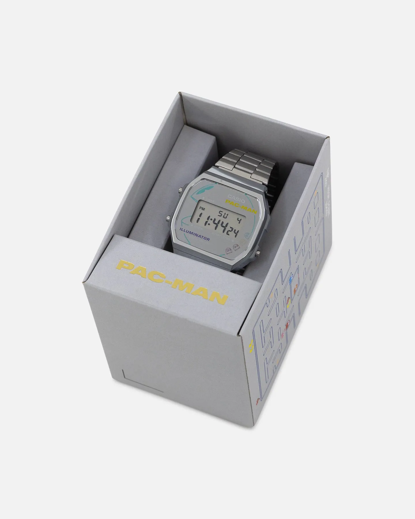 Casio A168WEPC-7A X Pac-Man Watch Silver